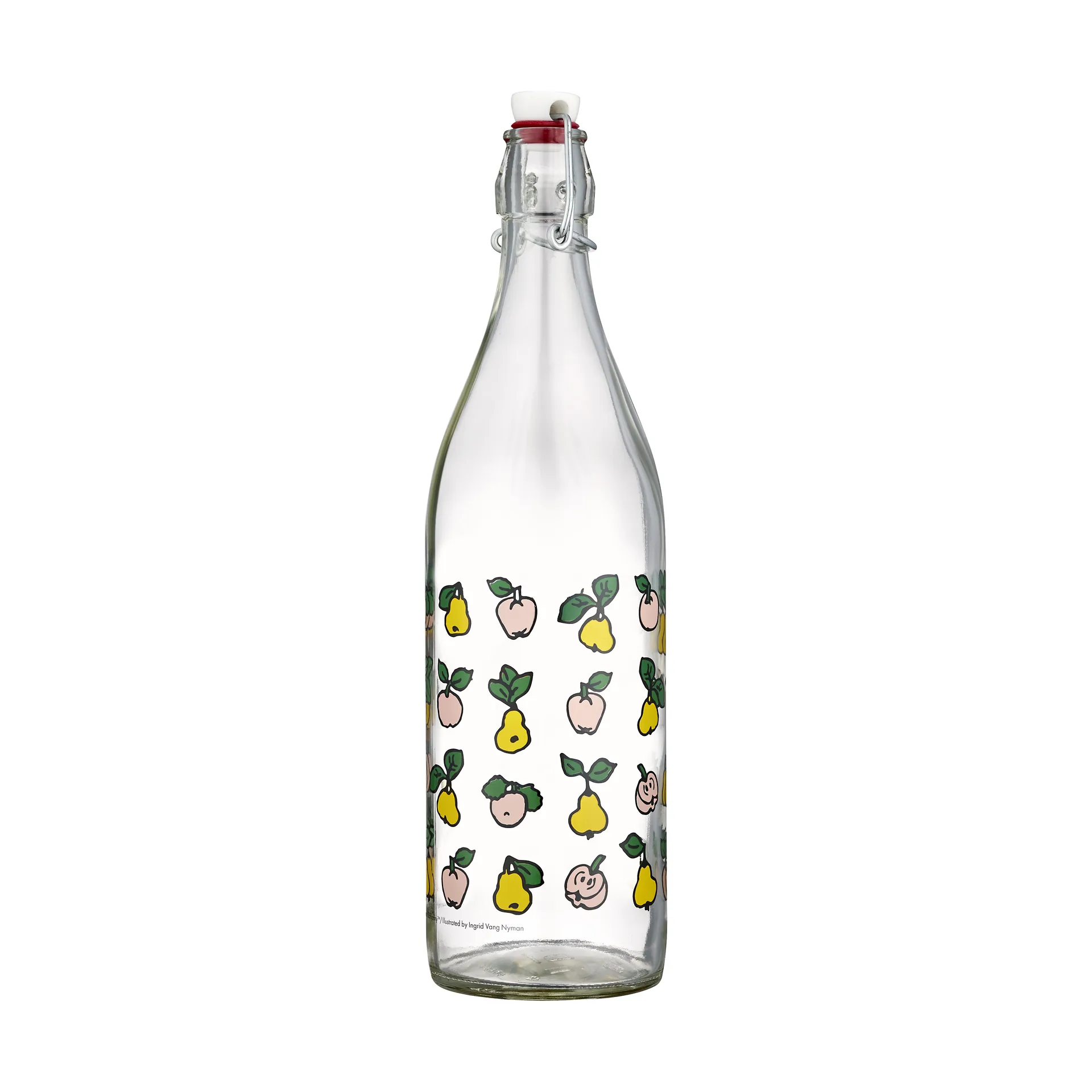 Bouteille en verre Pippi 1 L, Fruits Muurla