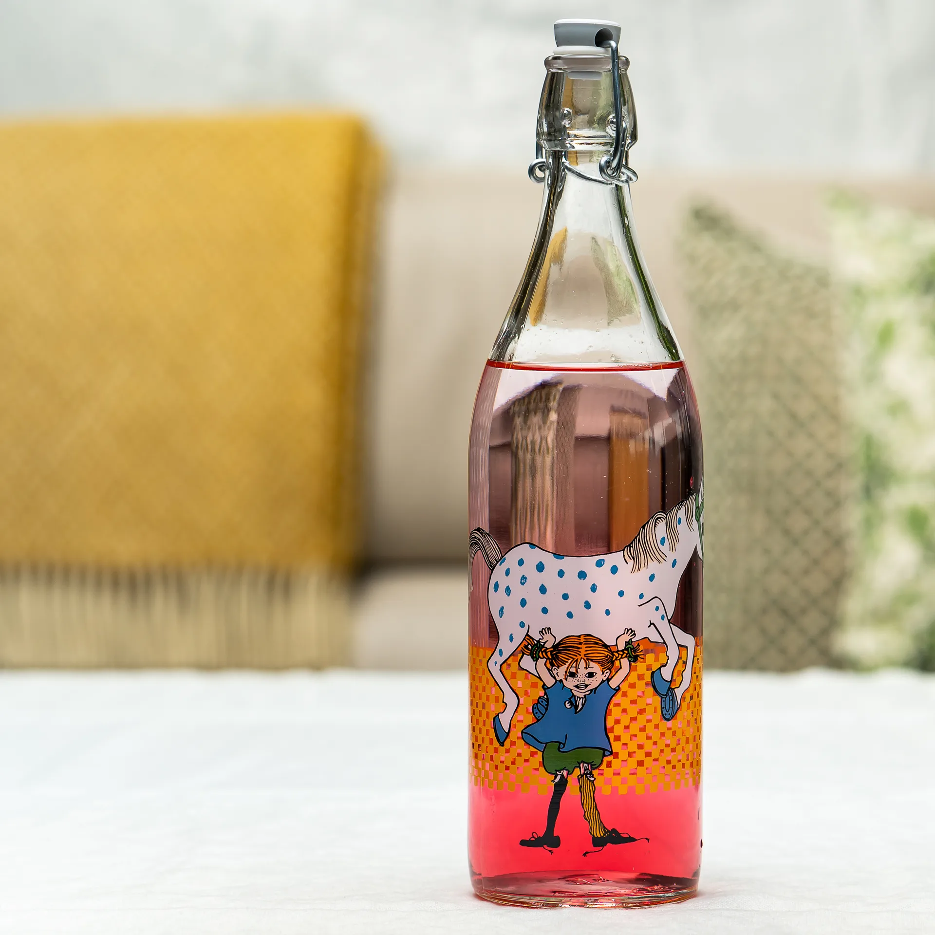 Bouteille en verre Pippi 1 L, Multi Muurla