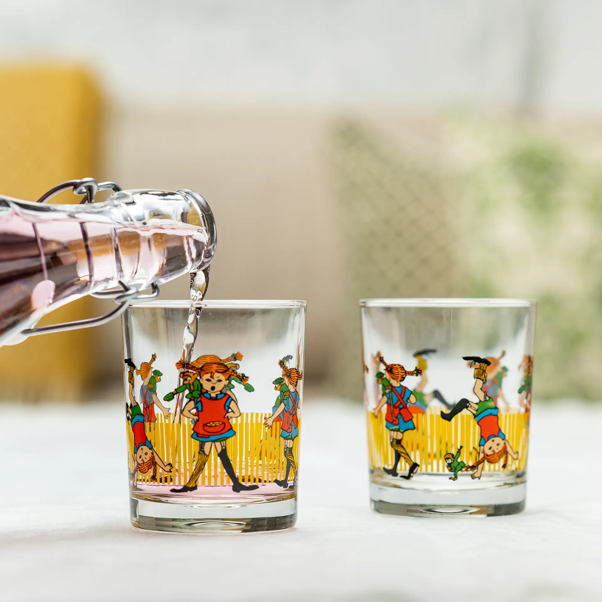 Bouteille en verre Pippi 1 L, Multi Muurla
