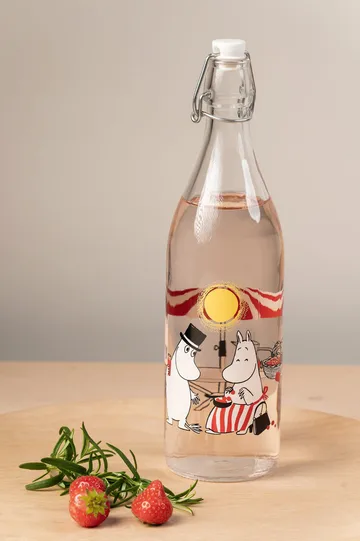 Bouteille en verre Summertime 1 L - Transparent - Muurla