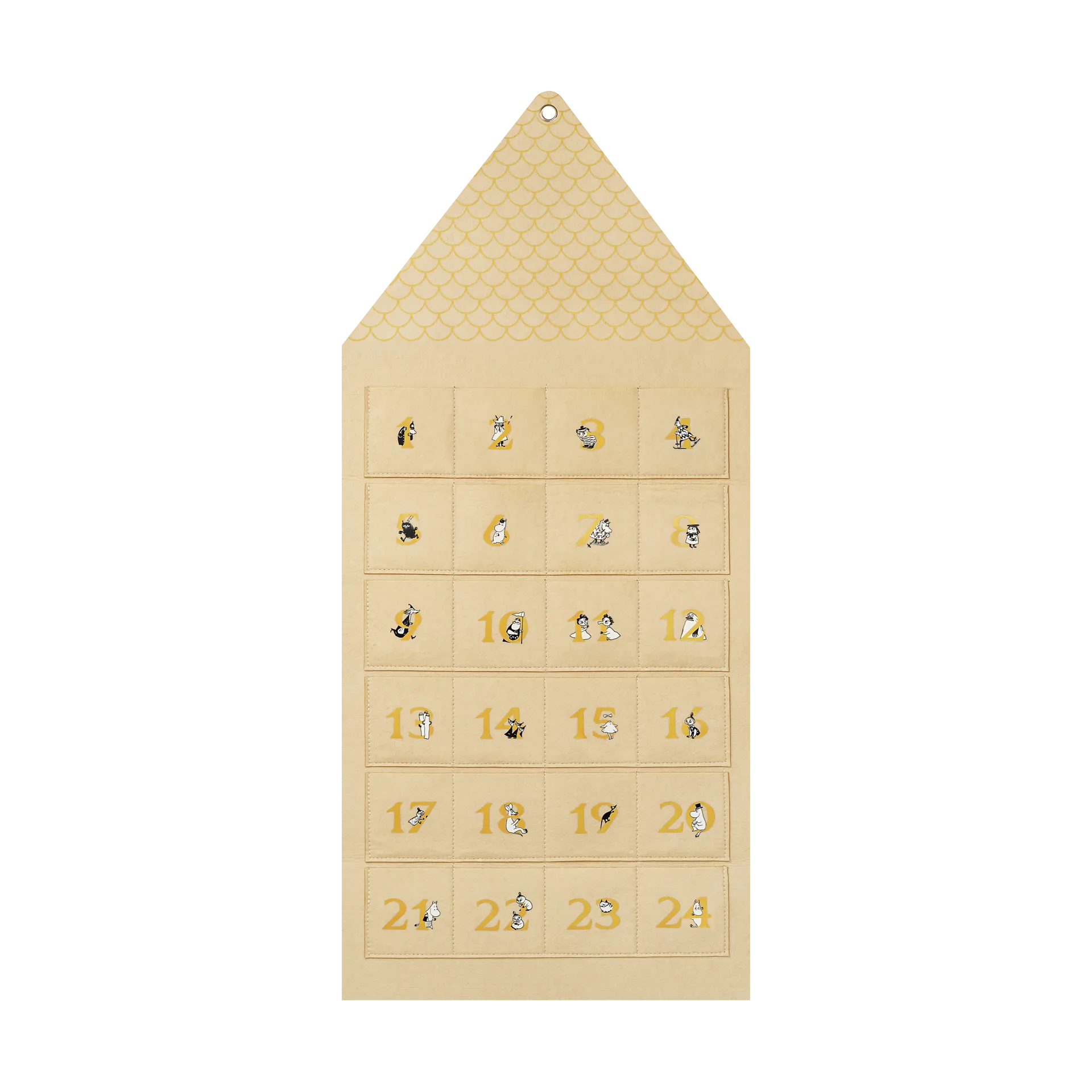 Calendrier de l'Avent Moominhouse 45x100 cm, Beige Muurla