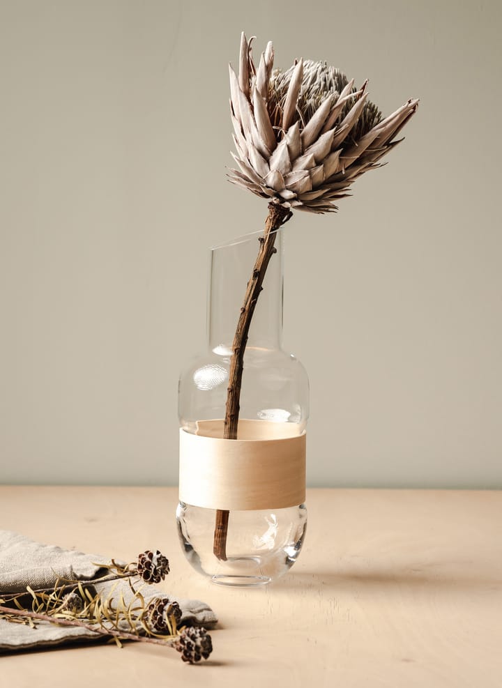 Carafe Veneer 1 L, Transparent-bouleau Muurla