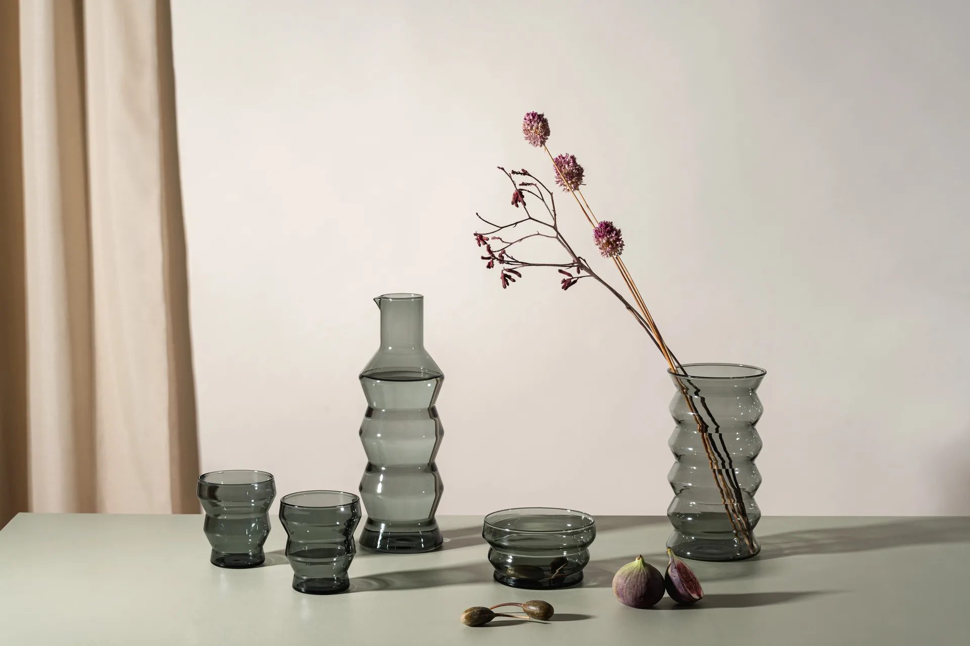 Carafe Wave 1,3 L, Gris Muurla