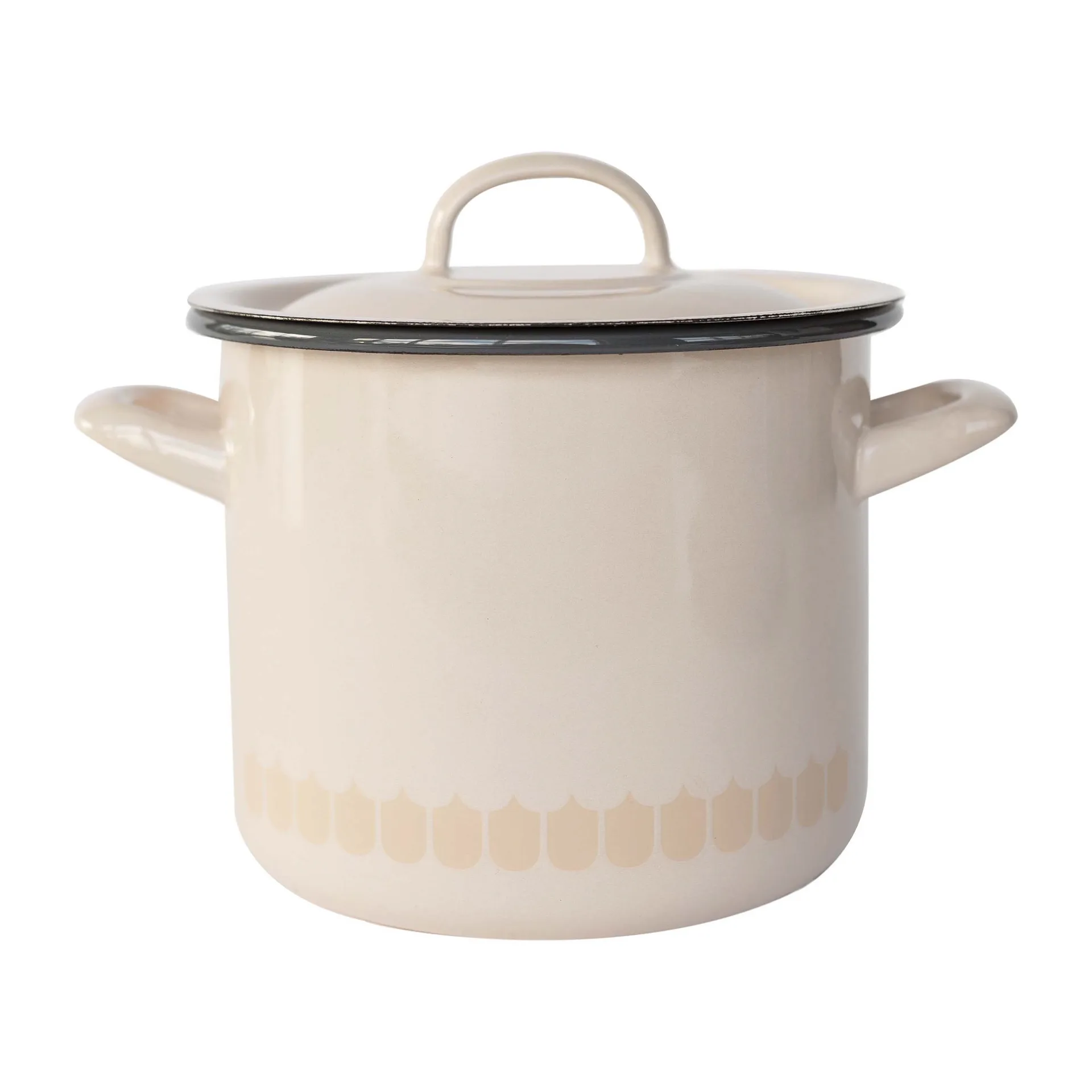 Cocotte en émail Vappu 2,5 L, Beige Muurla