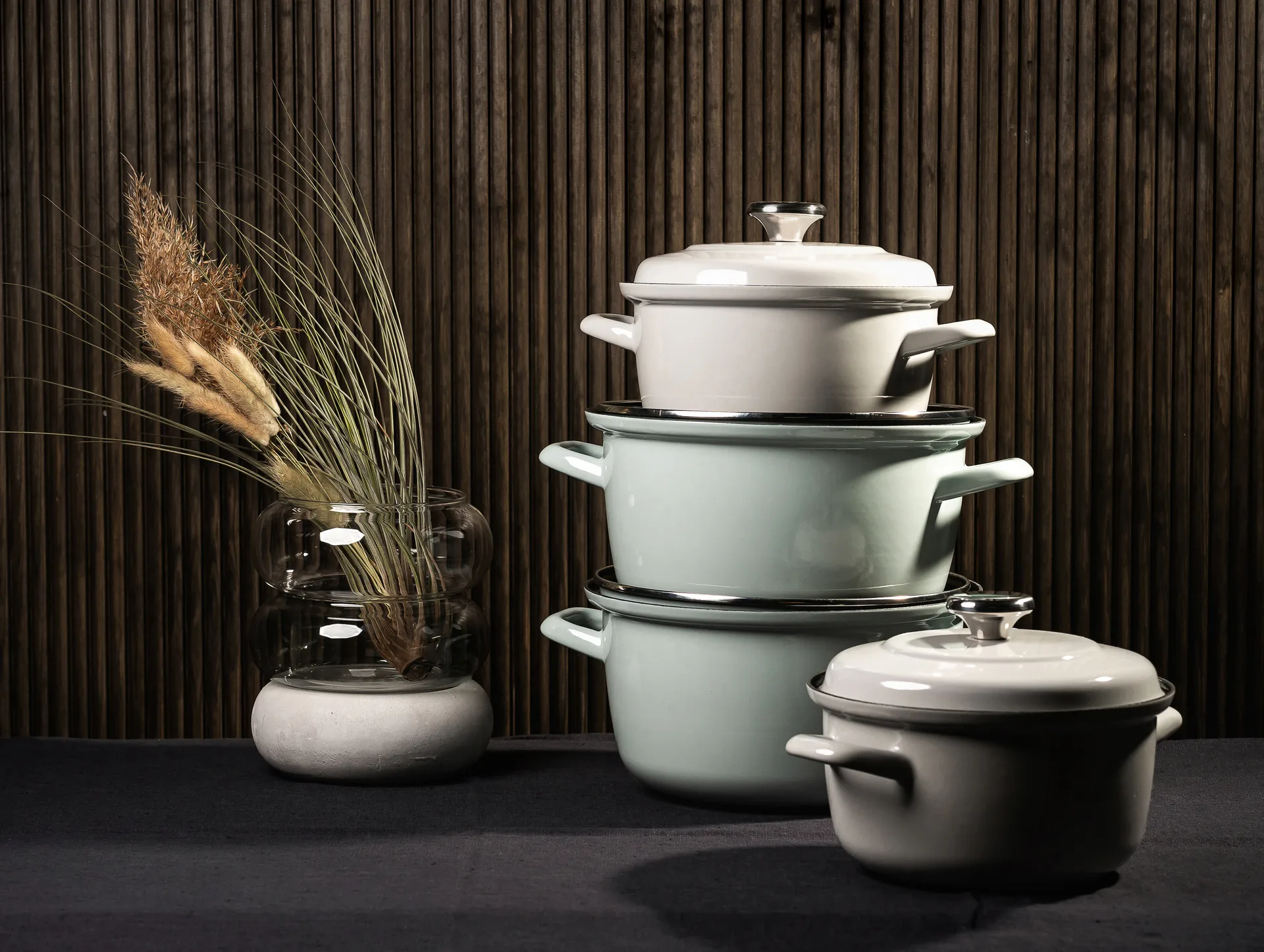 Cocotte en émail Vappu 3 L, Gris Muurla