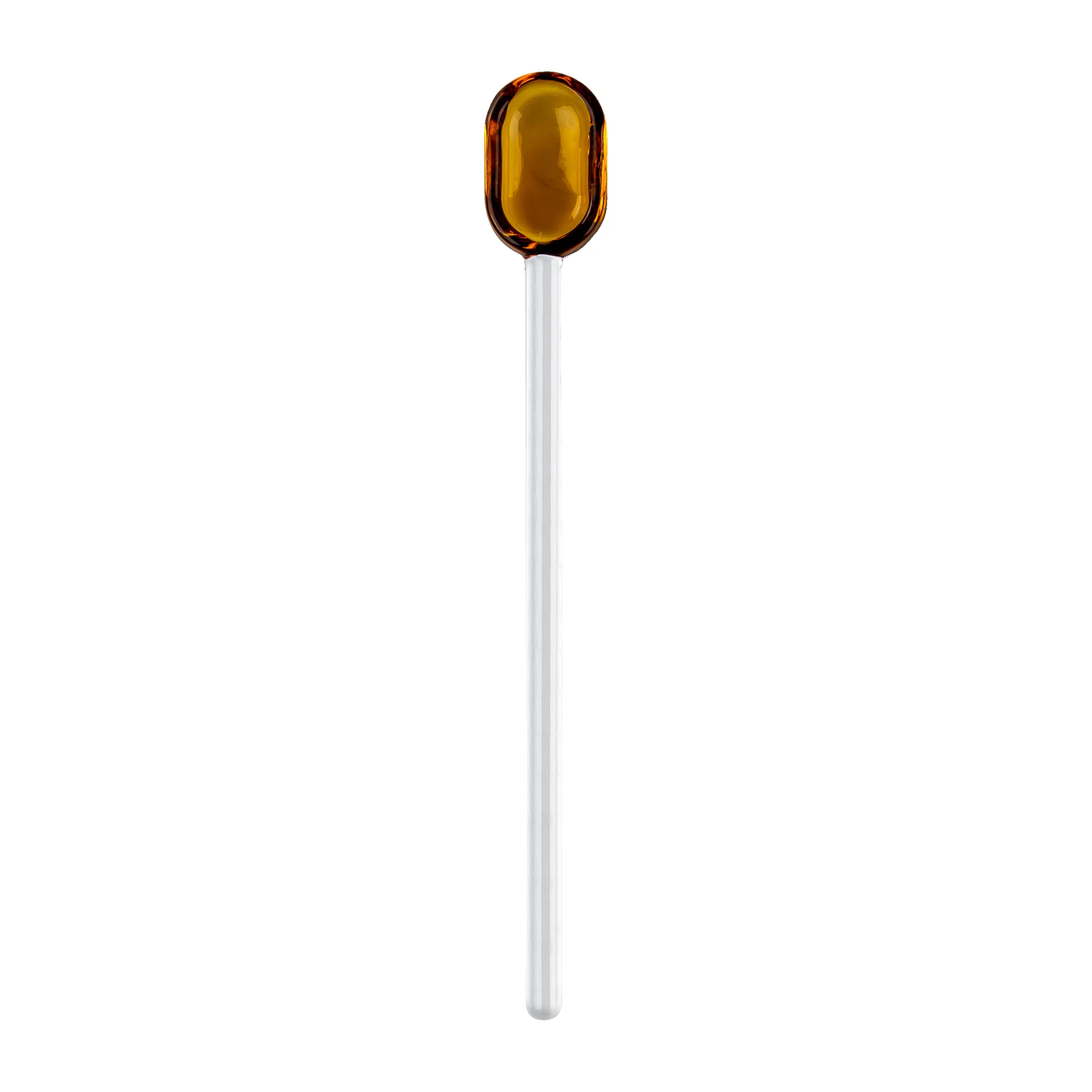 Cuillère à latte verre Muurla 15,5 cm, Yellow-clear Muurla