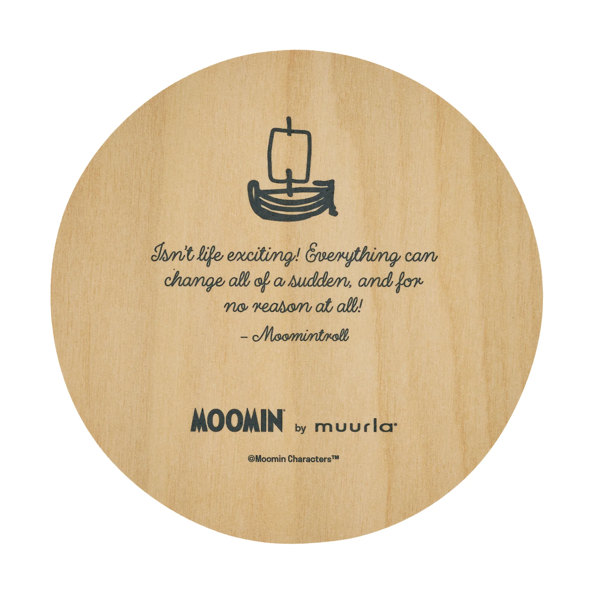 Dessous de verre Moomin Ø10 cm, Momintroll Muurla