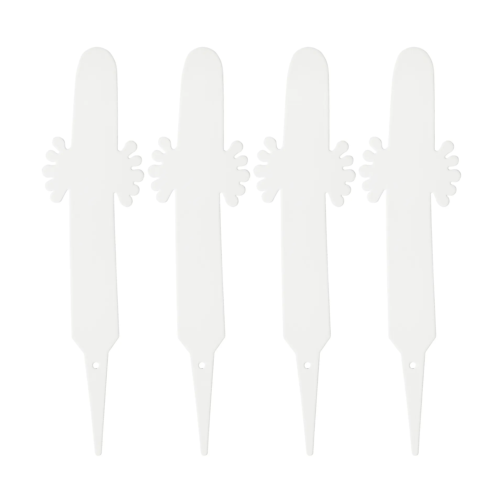 Étiquette de plante Hattifnatt, lot de 4, Blanc Muurla