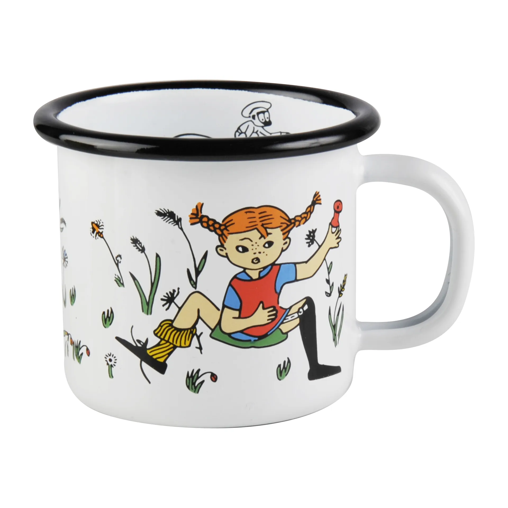Fifi et Mr. Tasse en email Nilsson 1,5 dl, Blanc Muurla