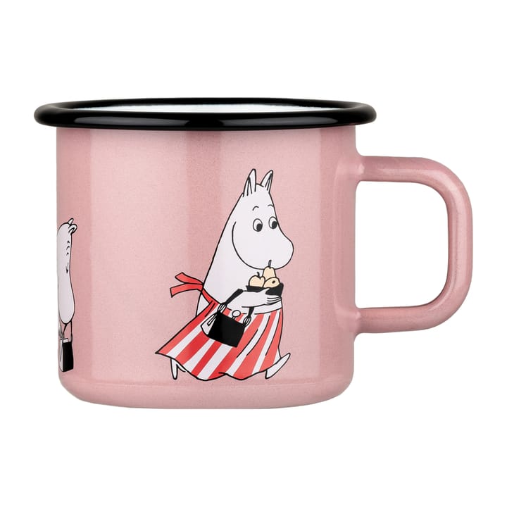 Mug émaillé Maman Moumine 37 cl - Rose - Muurla