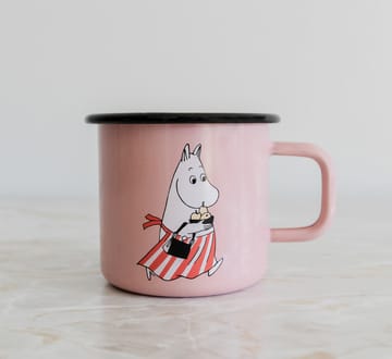 Mug émaillé Maman Moumine 37 cl - Rose - Muurla