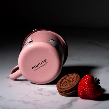 Mug émaillé Maman Moumine 37 cl - Rose - Muurla