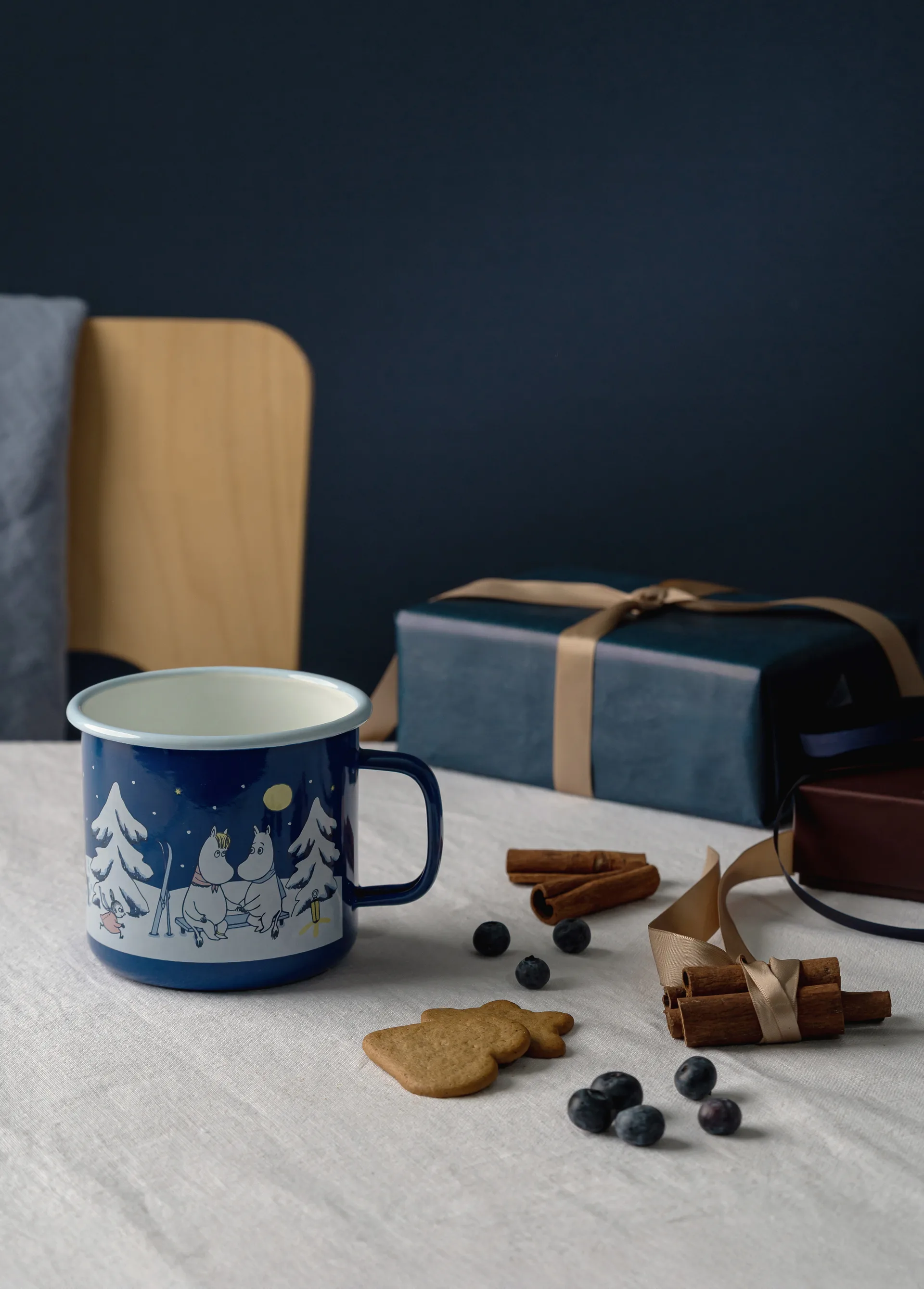 Mug émaillé Moomin 80 cl, Starry night Muurla