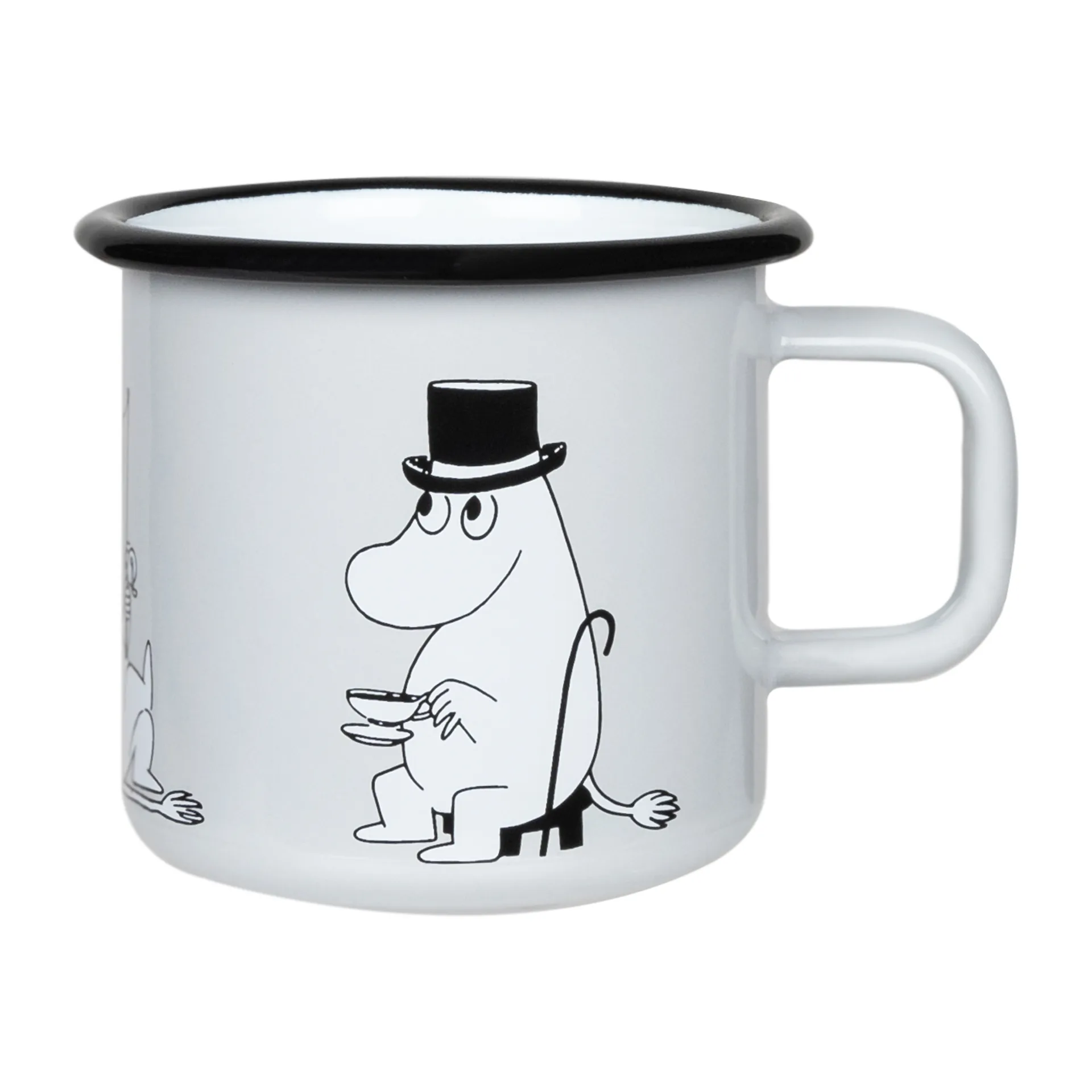 Mug émaillé Papa Moumine 37 cl, Gris Muurla