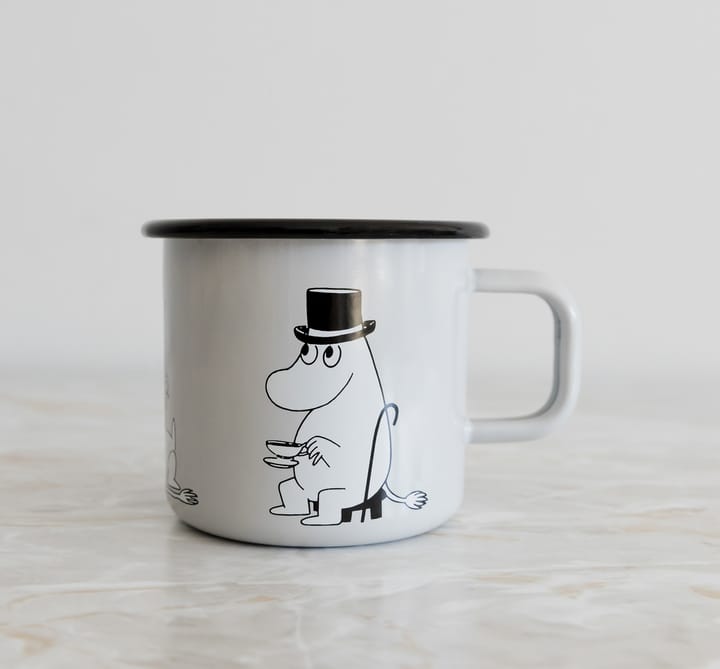 Mug émaillé Papa Moumine 37 cl - Gris - Muurla