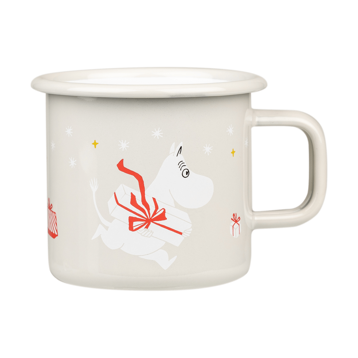 Muurla Mug en émail Moomin 37 cl Gifts | Design Scandinave | Tasses à café | Beige