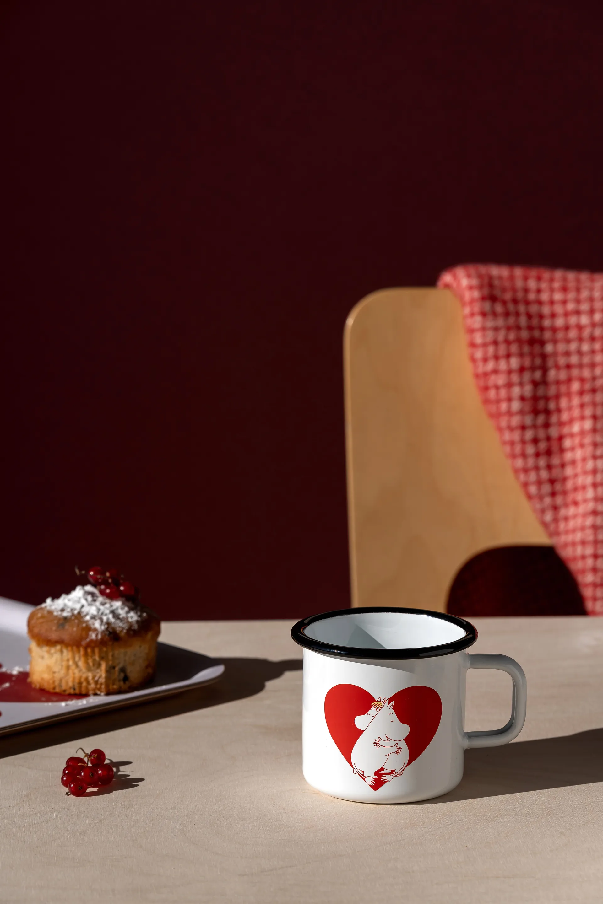 Mug en émail Moomin 37 cl, Heart Muurla