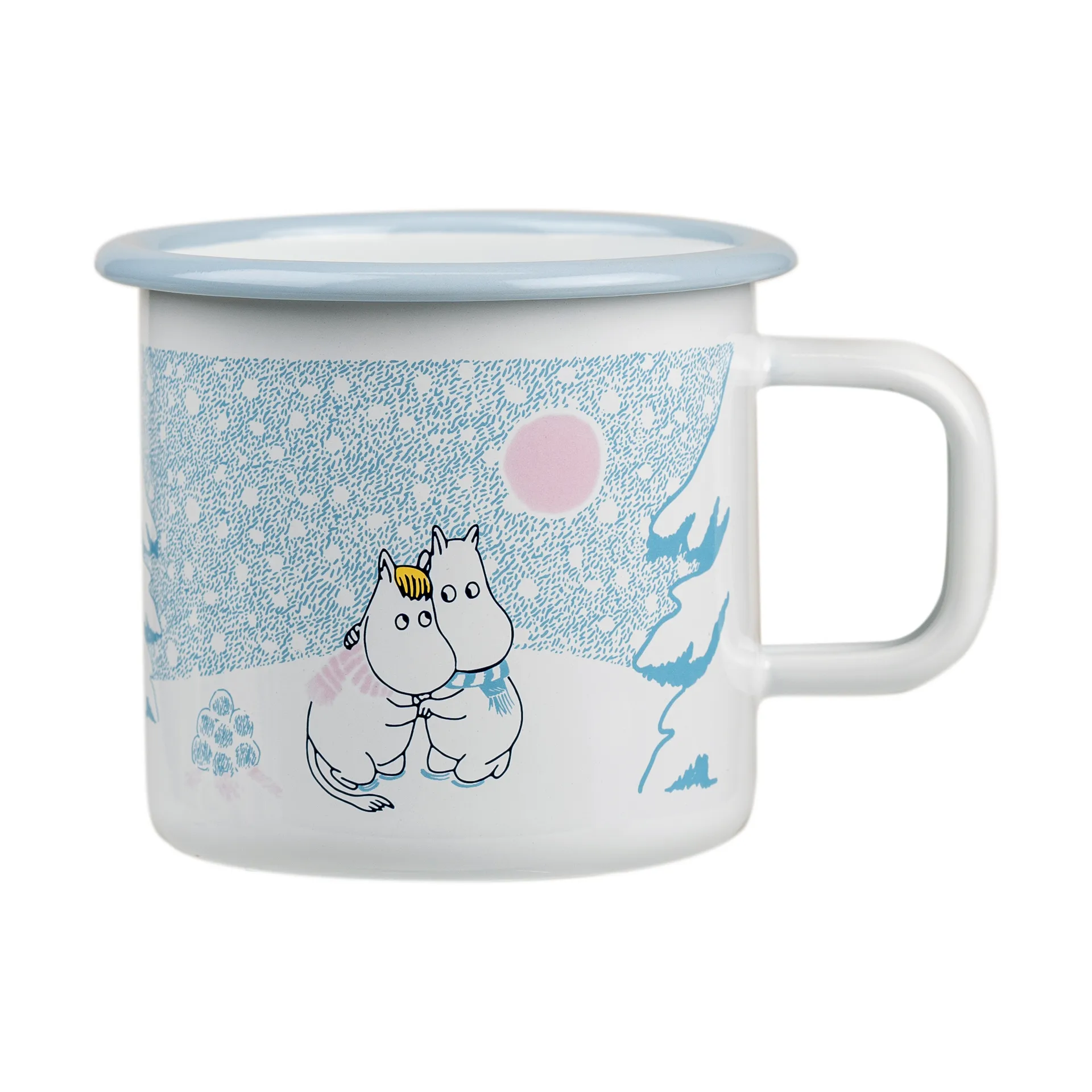 Mug en émail Moomin 37 cl, Let it snow Muurla