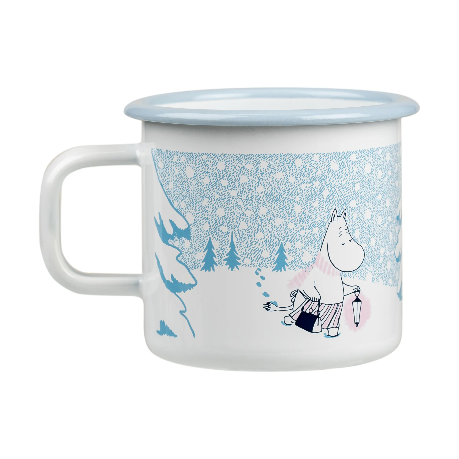 Mug en émail Moomin 37 cl, Let it snow Muurla