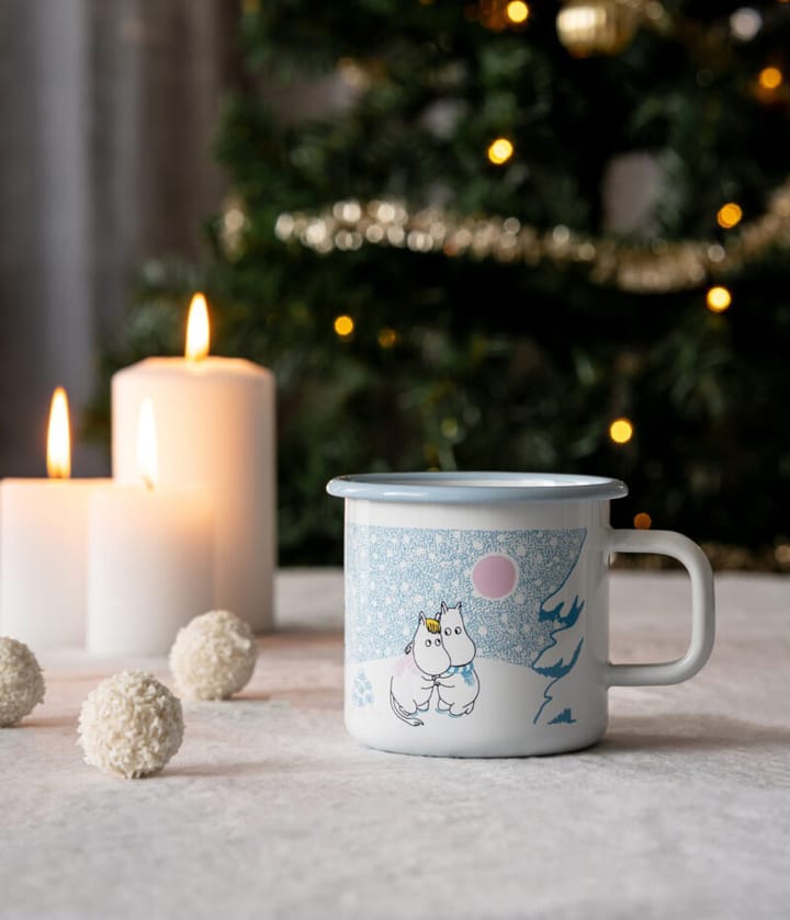 Mug en émail Moomin 37 cl, Let it snow Muurla