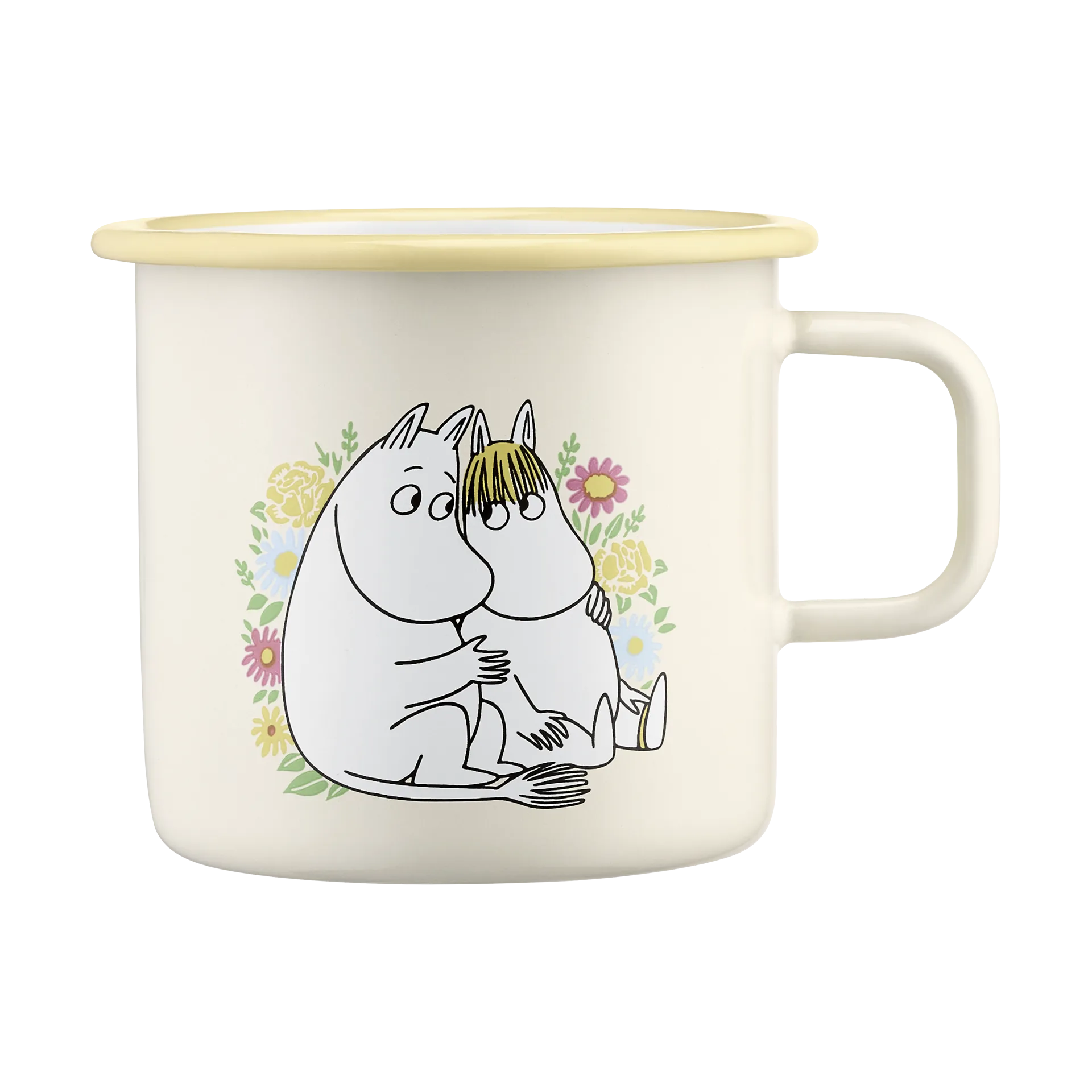 Mug en émail Moomin 55 cl, Flowers Muurla