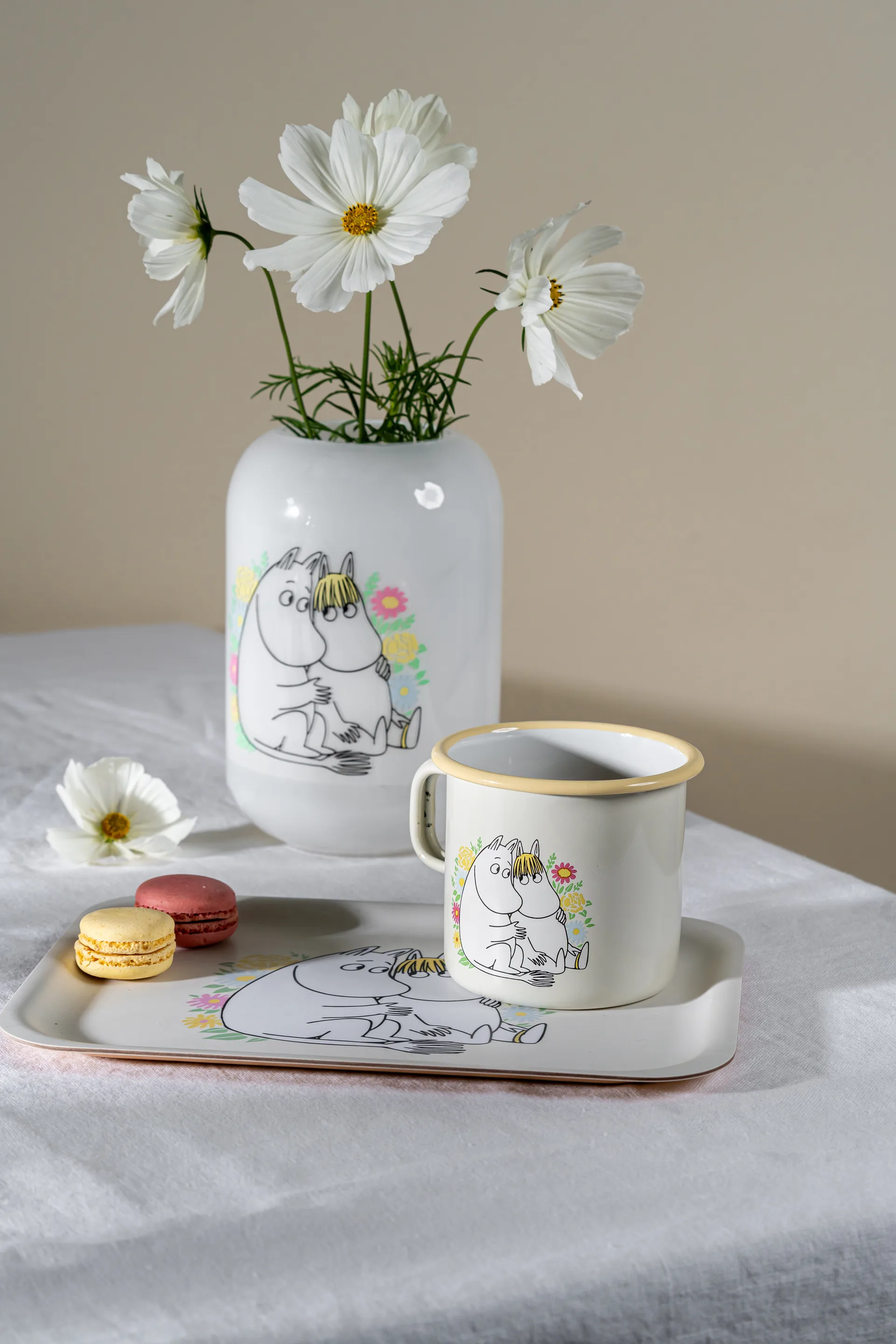 Mug en émail Moomin 55 cl, Flowers Muurla