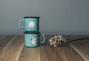 Mug en émail Moomin Retro 37 cl - Mint - Muurla