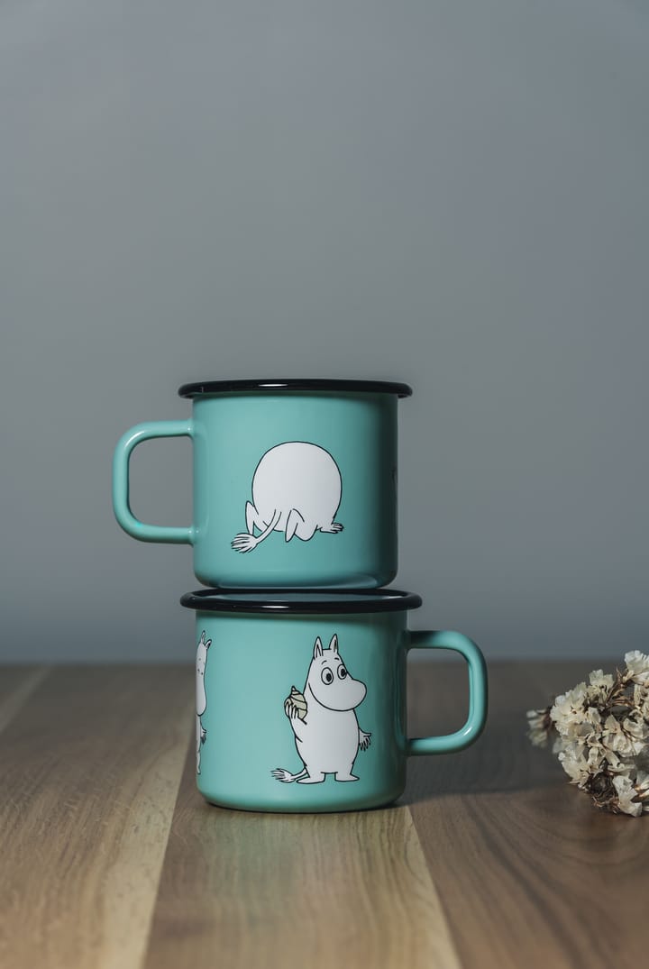 Mug en émail Moomin Retro 37 cl - Mint - Muurla