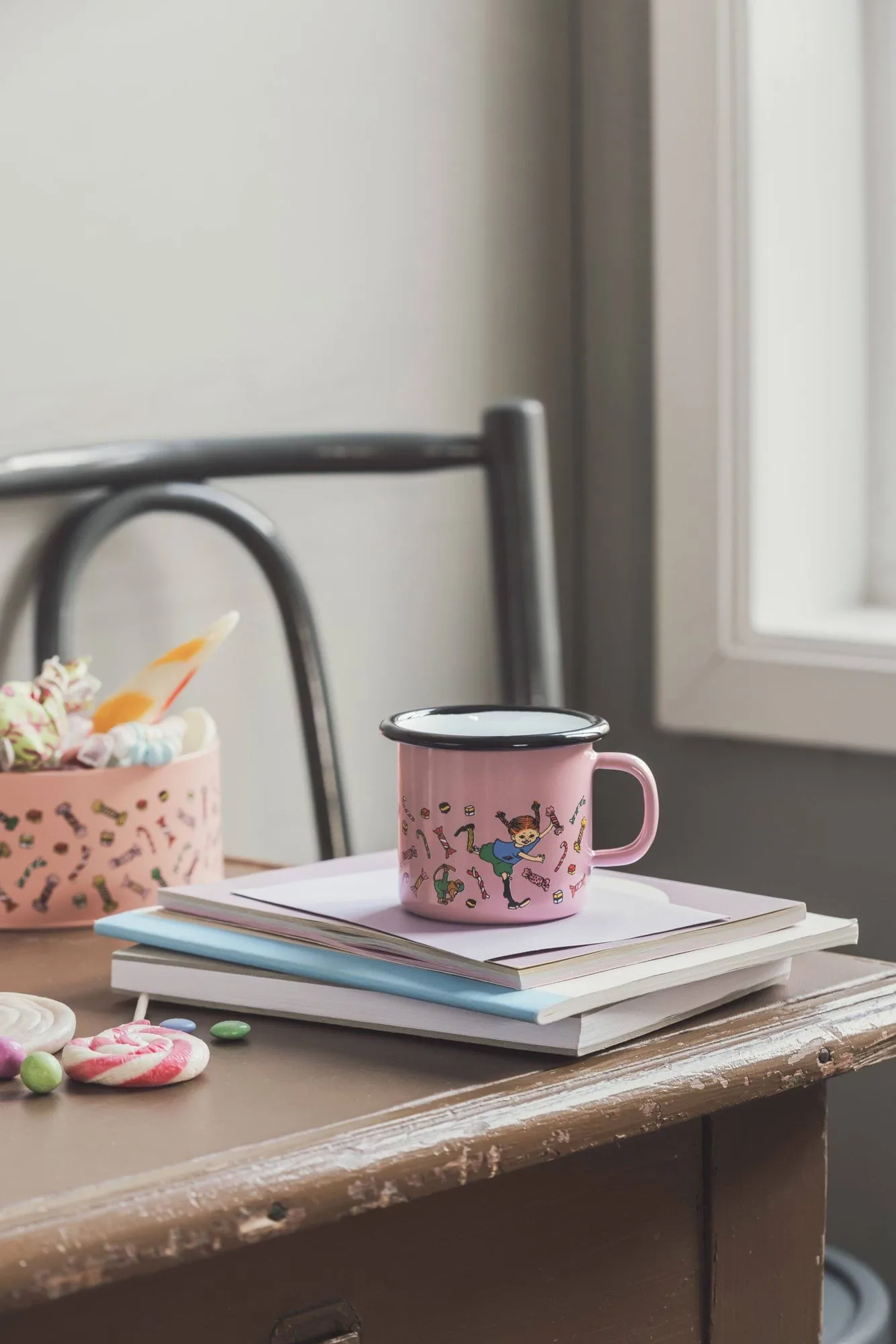 Mug en émail Pippi 2,5 dl, Candy Muurla