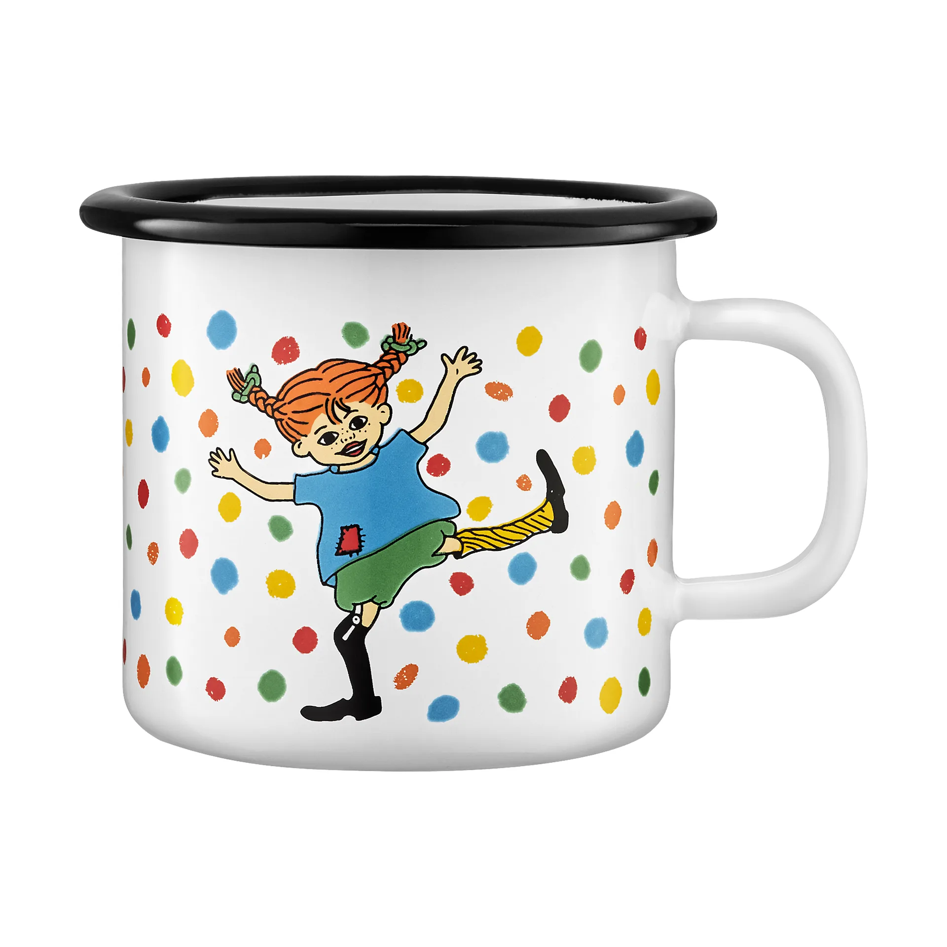 Mug en émail Pippi 2,5 dl, Hoppsansa Muurla