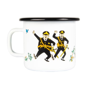 Mug en émail Pippi et la police 25cl - Blanc - Muurla