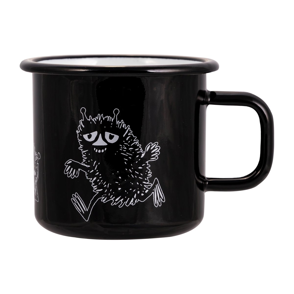 muurla mug en émail stinky 37 cl noir