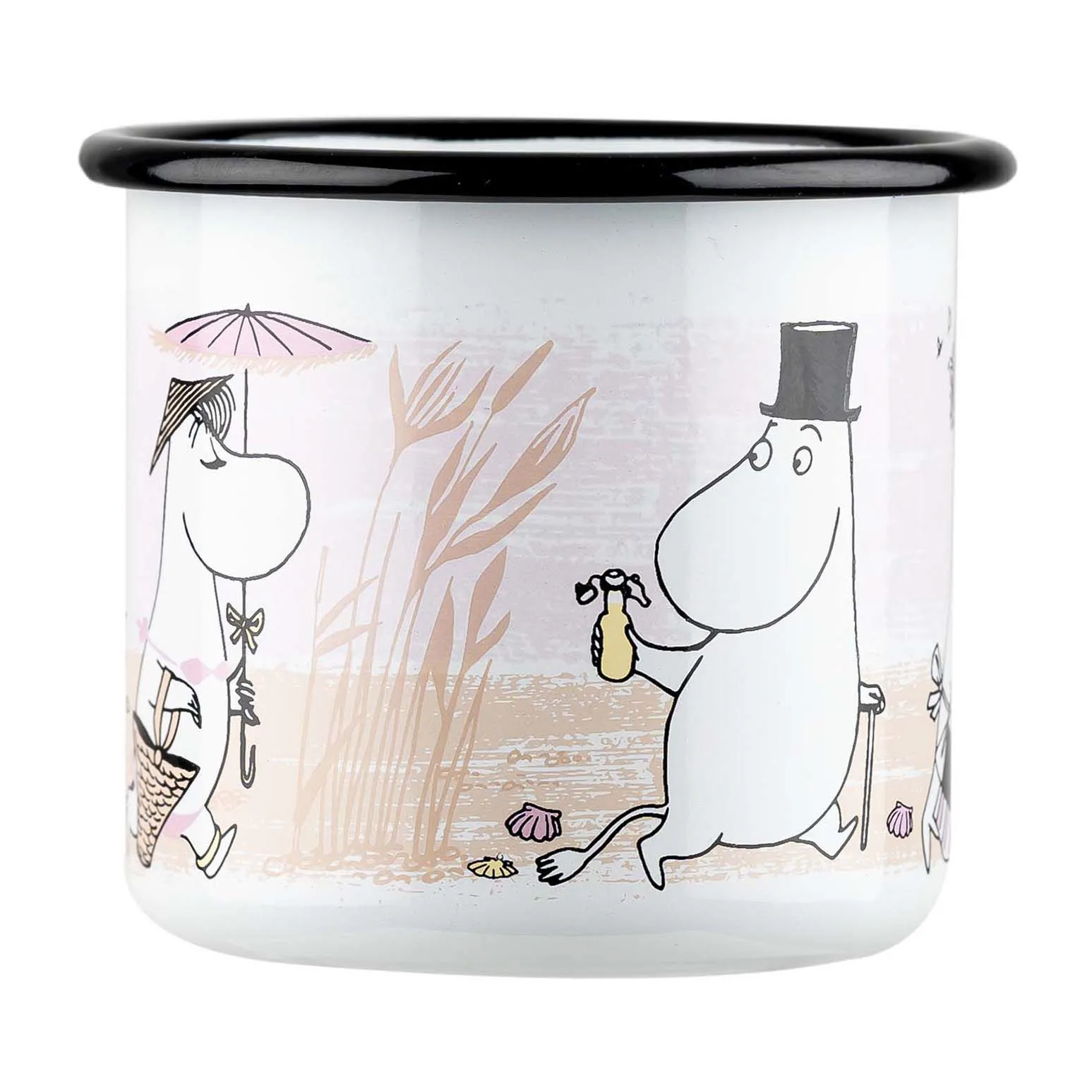 Mug en émail The Beach Retro 37 cl, White Muurla