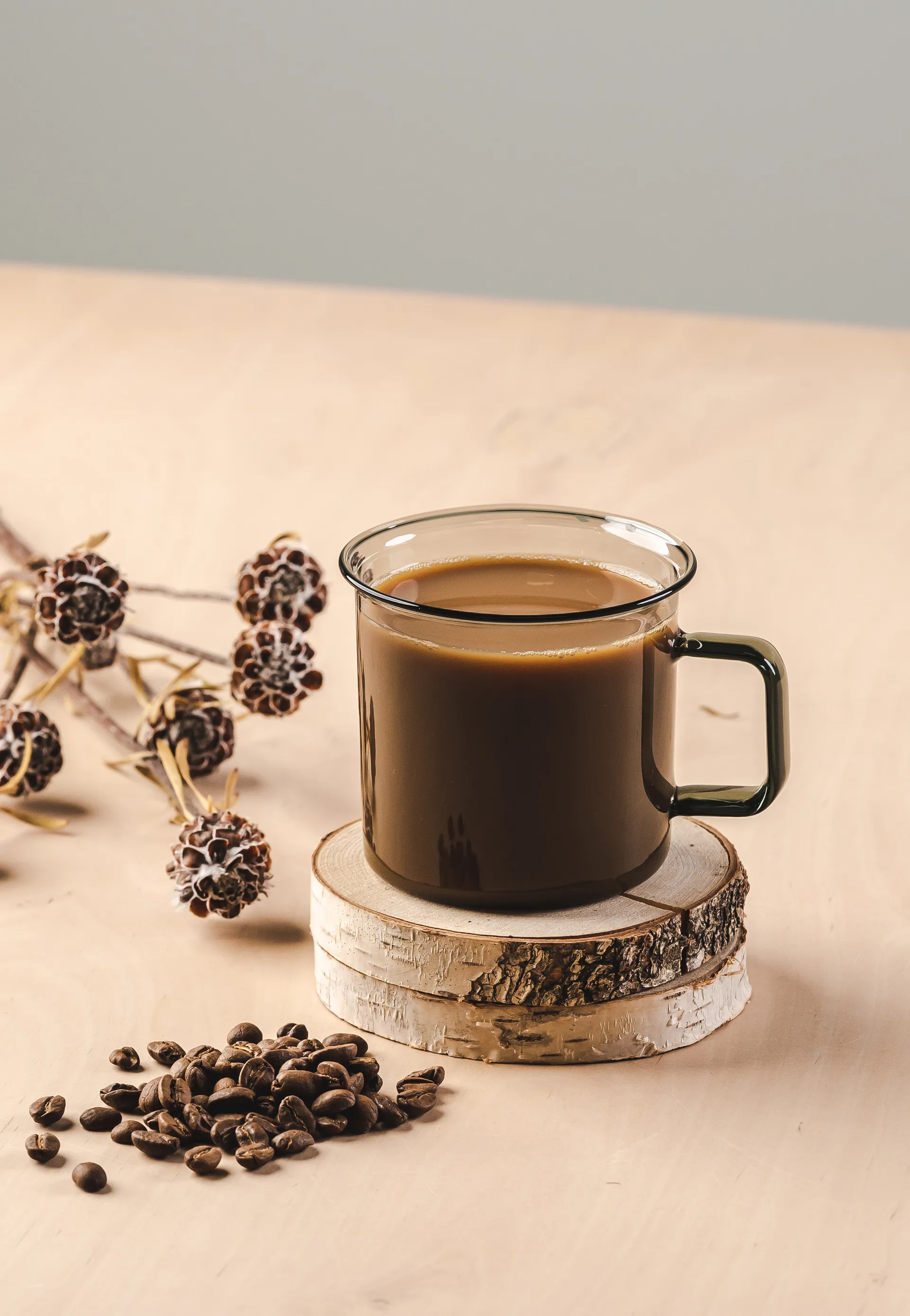 Mug en verre Muurla 35 cl, Gris Muurla