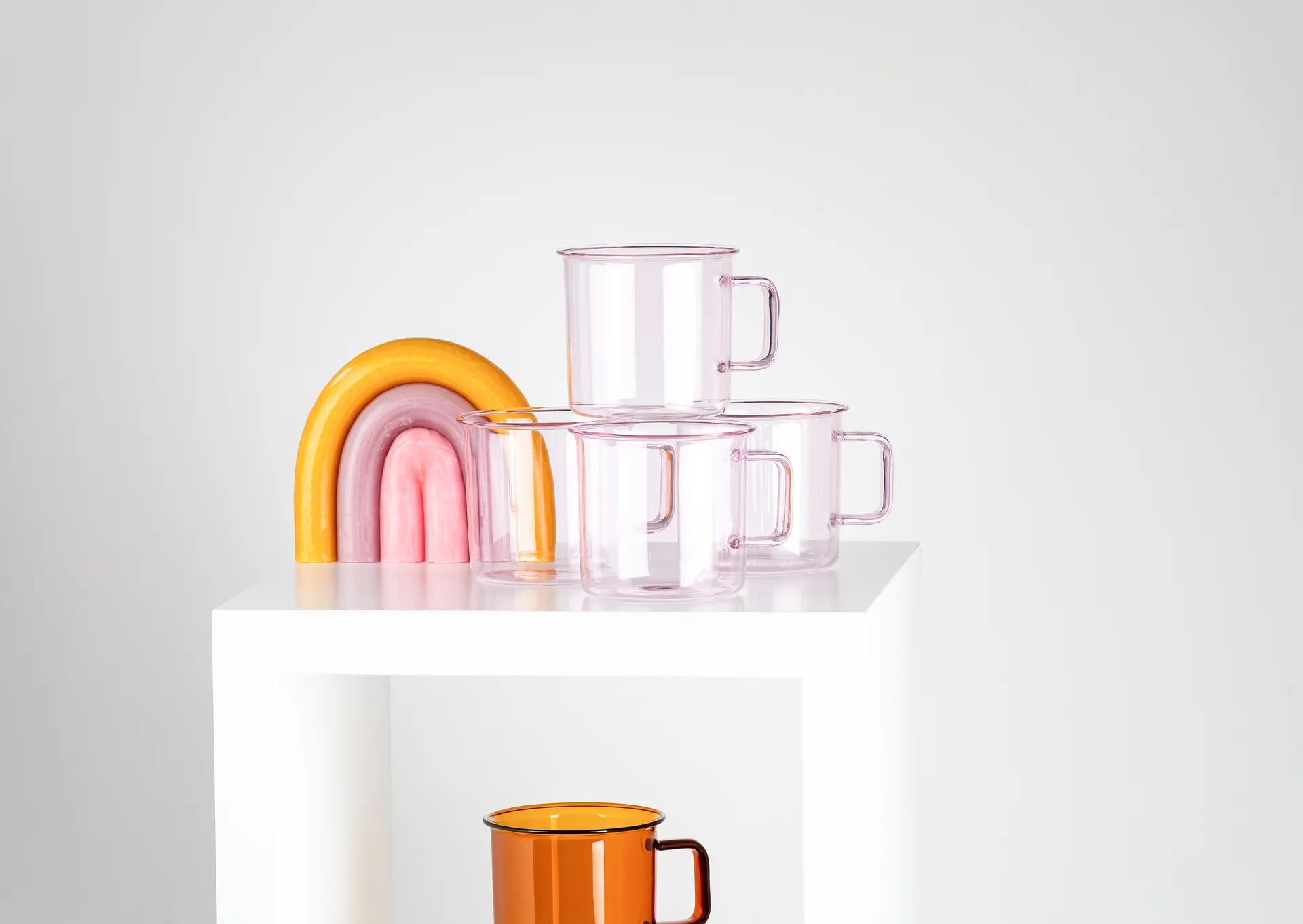 Mug en verre Muurla 35 cl, Rose Muurla