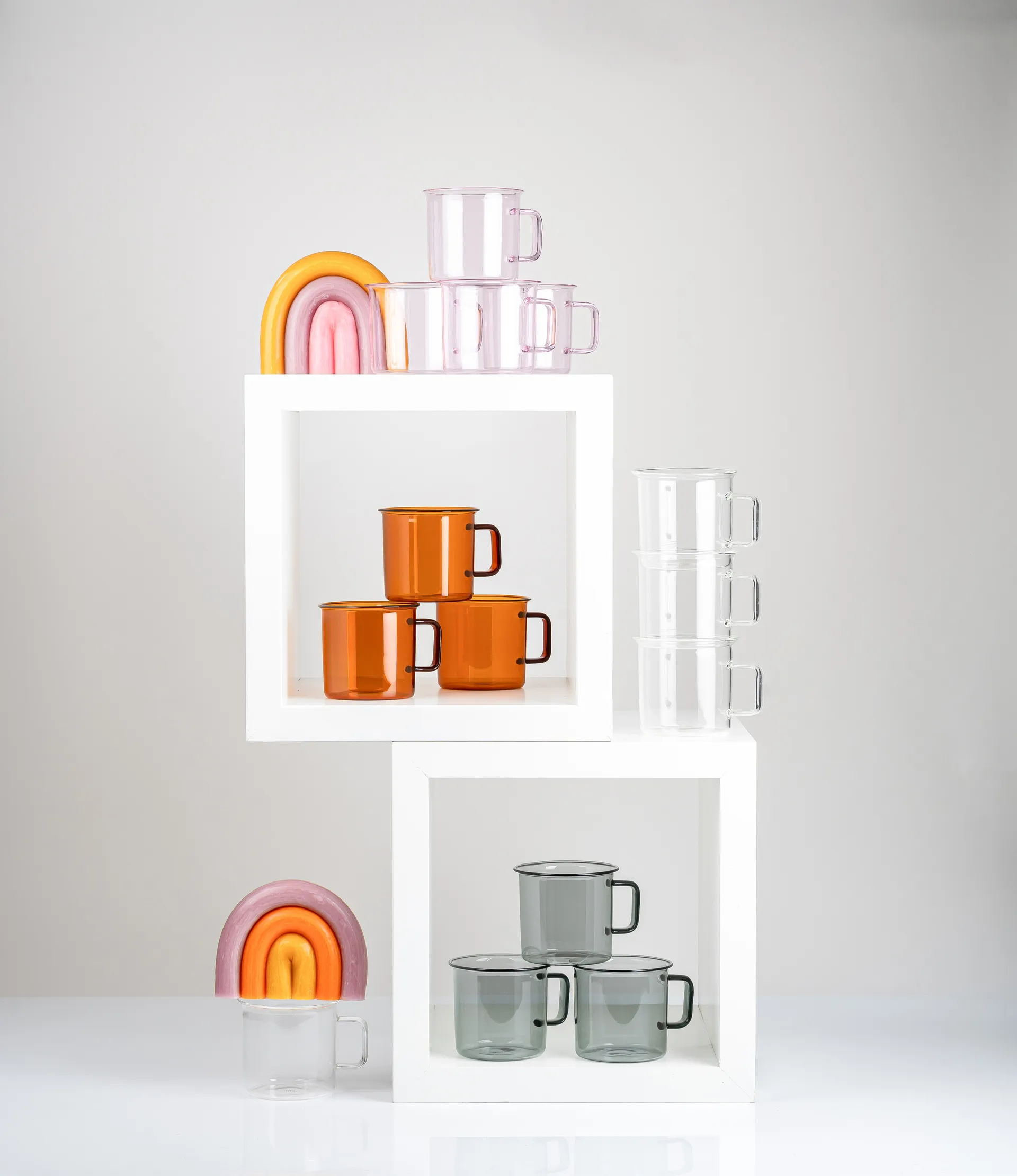 Mug en verre Muurla 35 cl, Rose Muurla