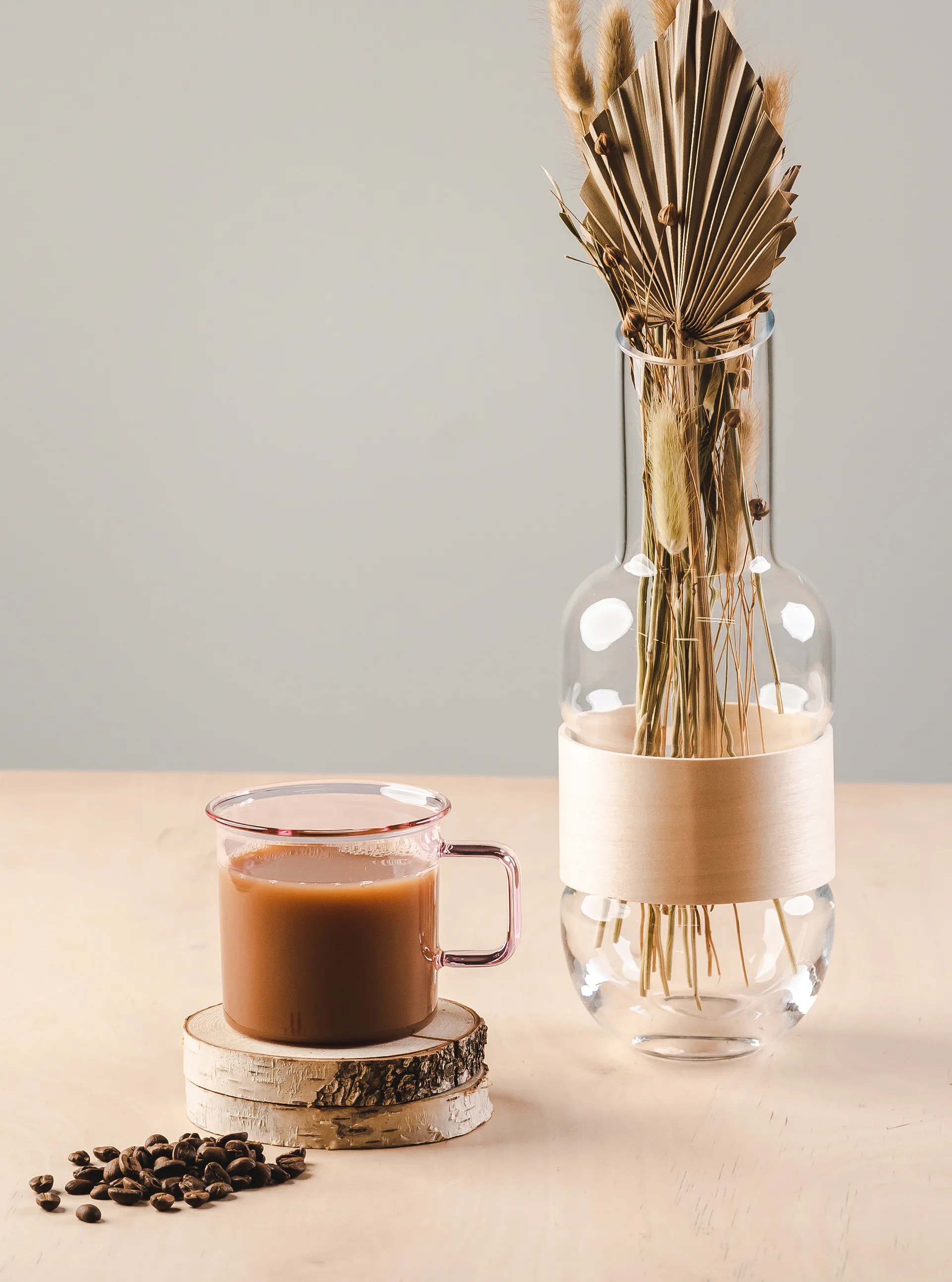 Mug en verre Muurla 35 cl, Rose Muurla