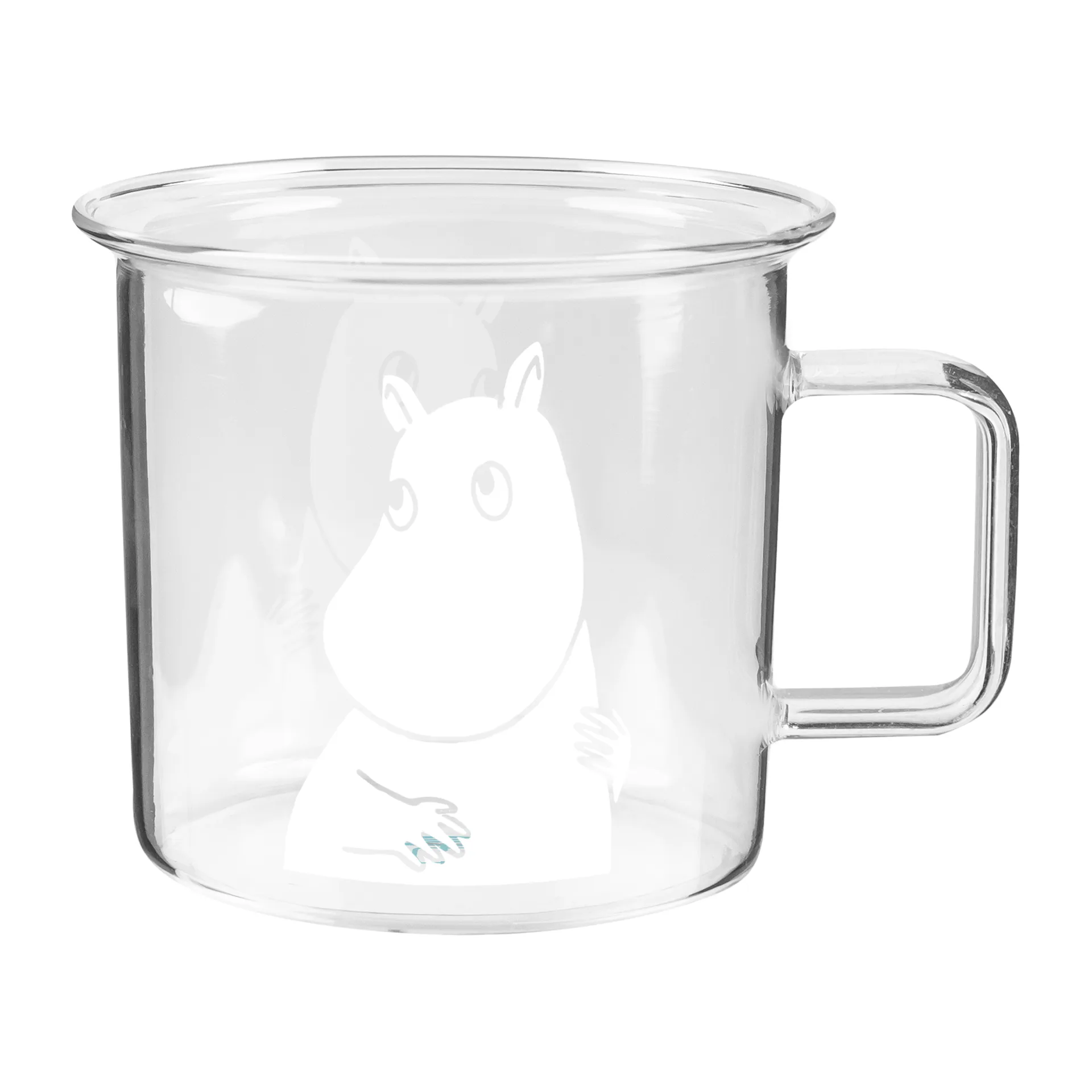 Mug en verre transparent Moomin 35 cl, Moomin Muurla