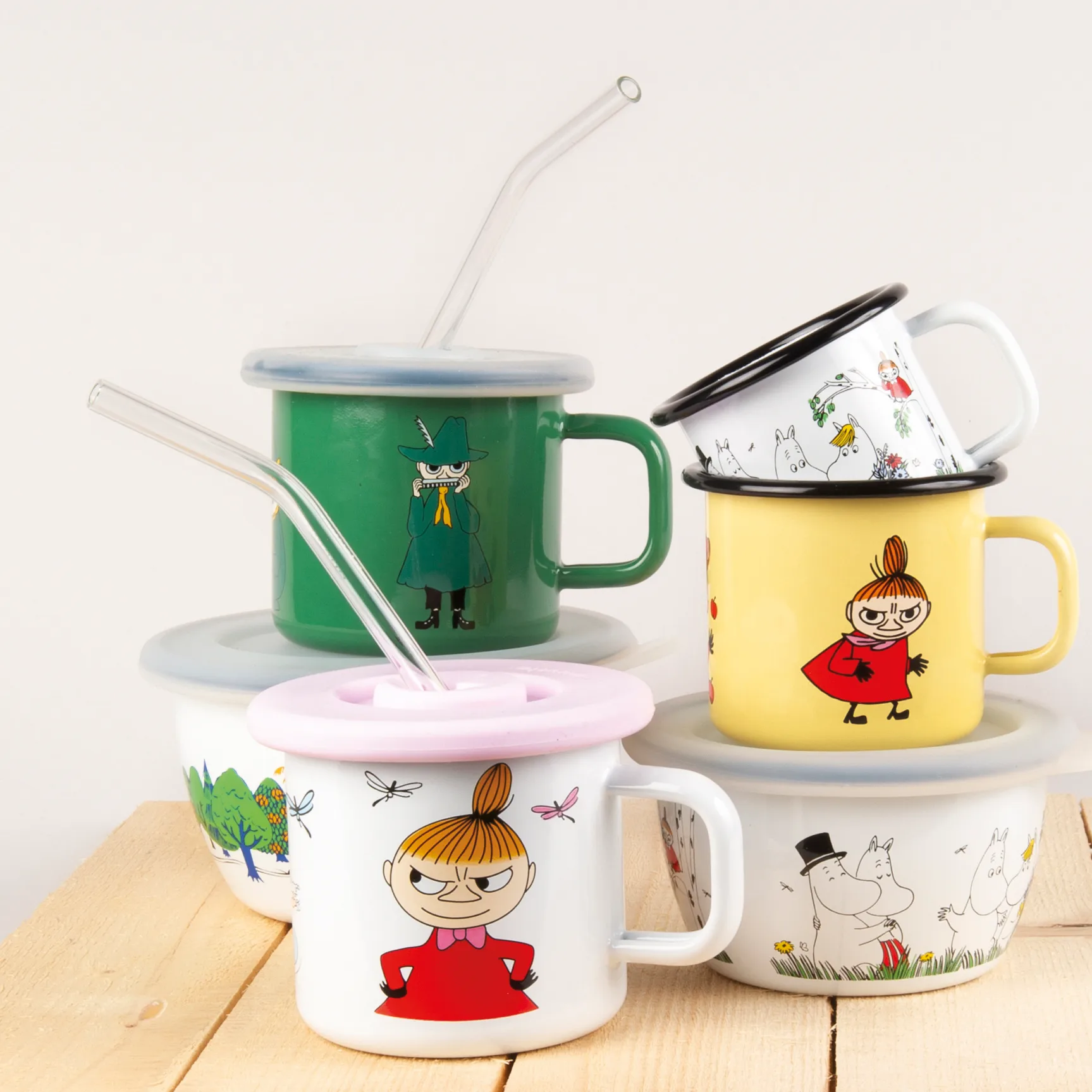 Pailles en verre Muurla Lot de 4, Transparent Muurla