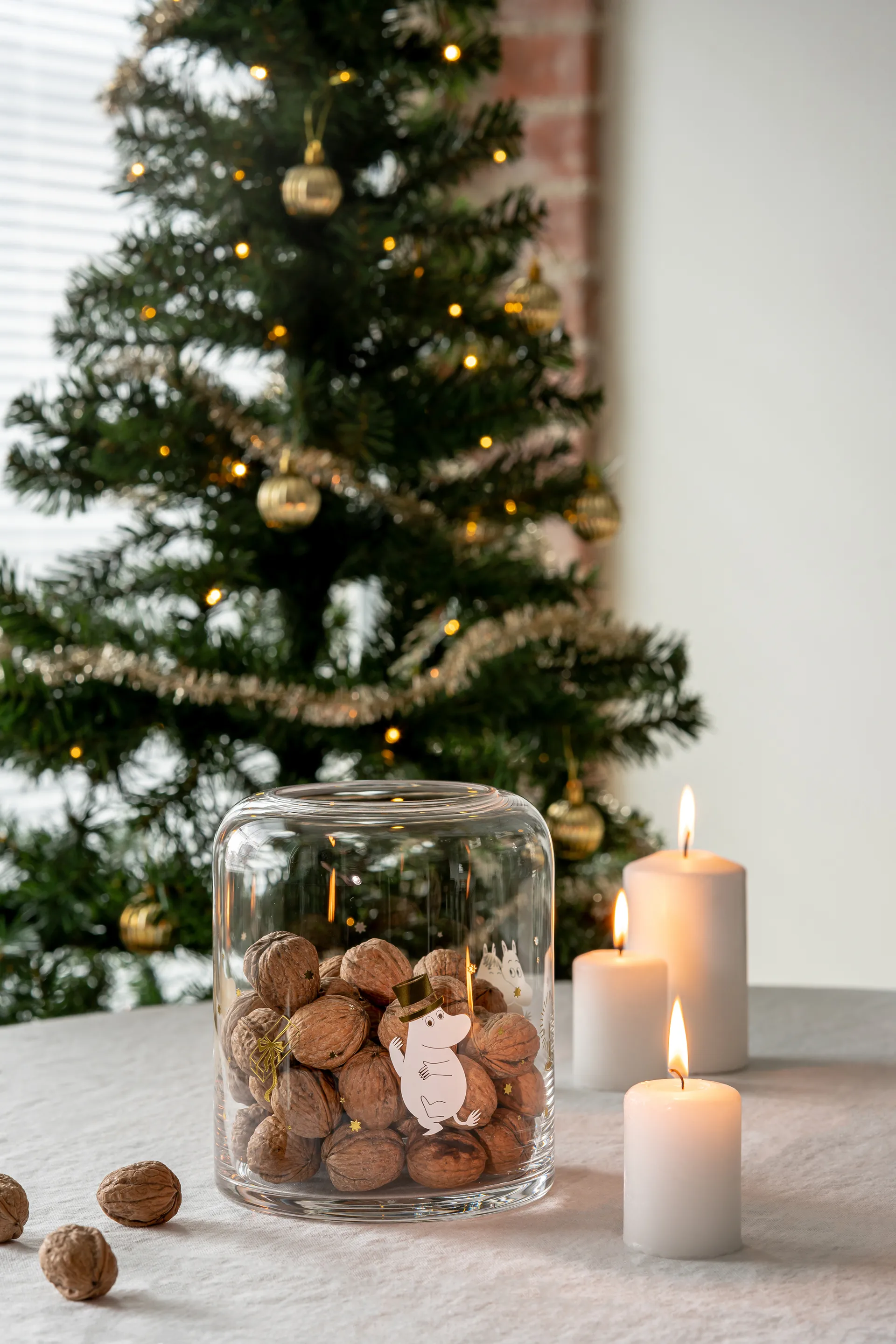 Photophore Moomin 18 cm, Sparkling stars Muurla