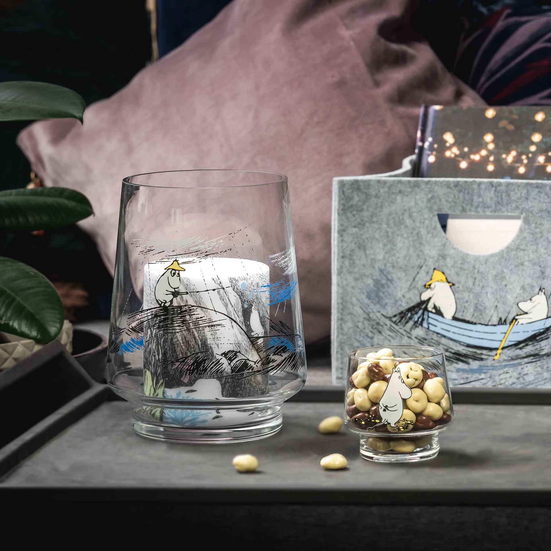 Photophore The wait, Transparent-blanc Muurla