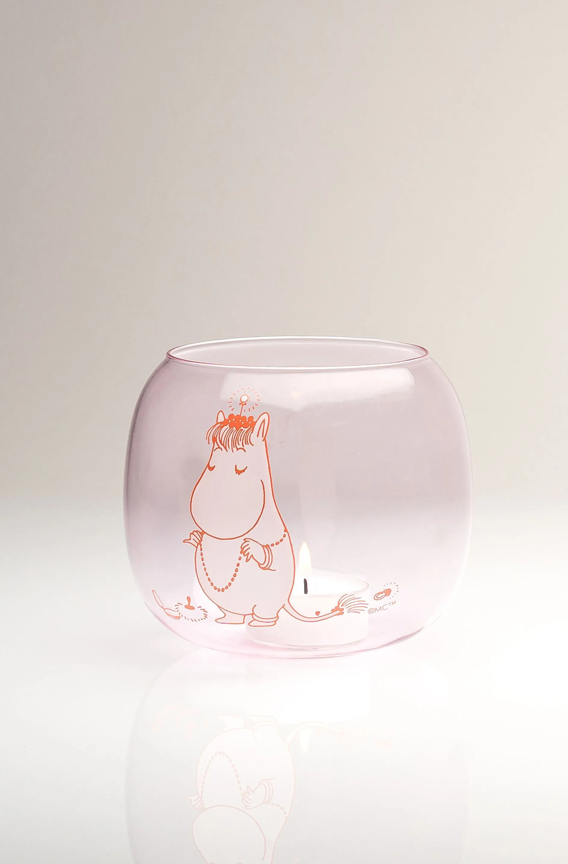 Photophore/Bol Snorkmaiden Ø9 cm, Pink Muurla