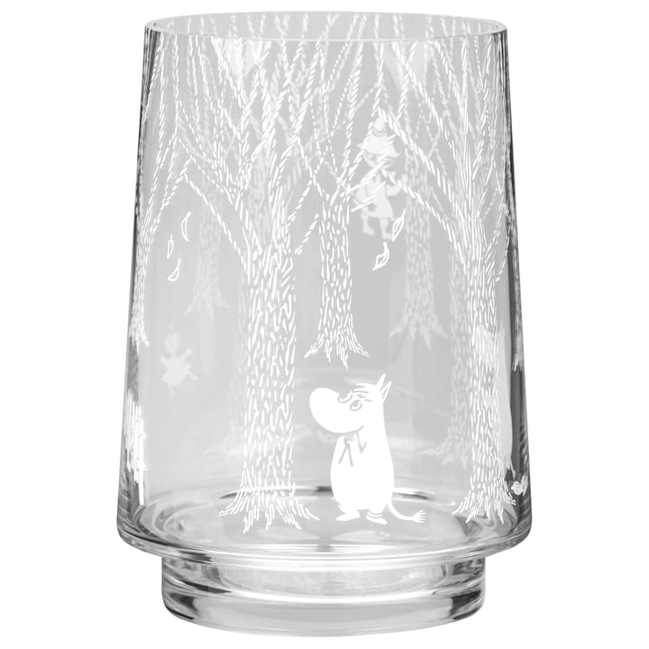 Photophore/Vase In the Woods 20 cm, Transparent-blanc Muurla