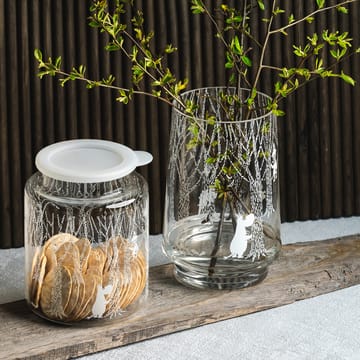 Photophore/Vase In the Woods 20 cm - Transparent-blanc - Muurla