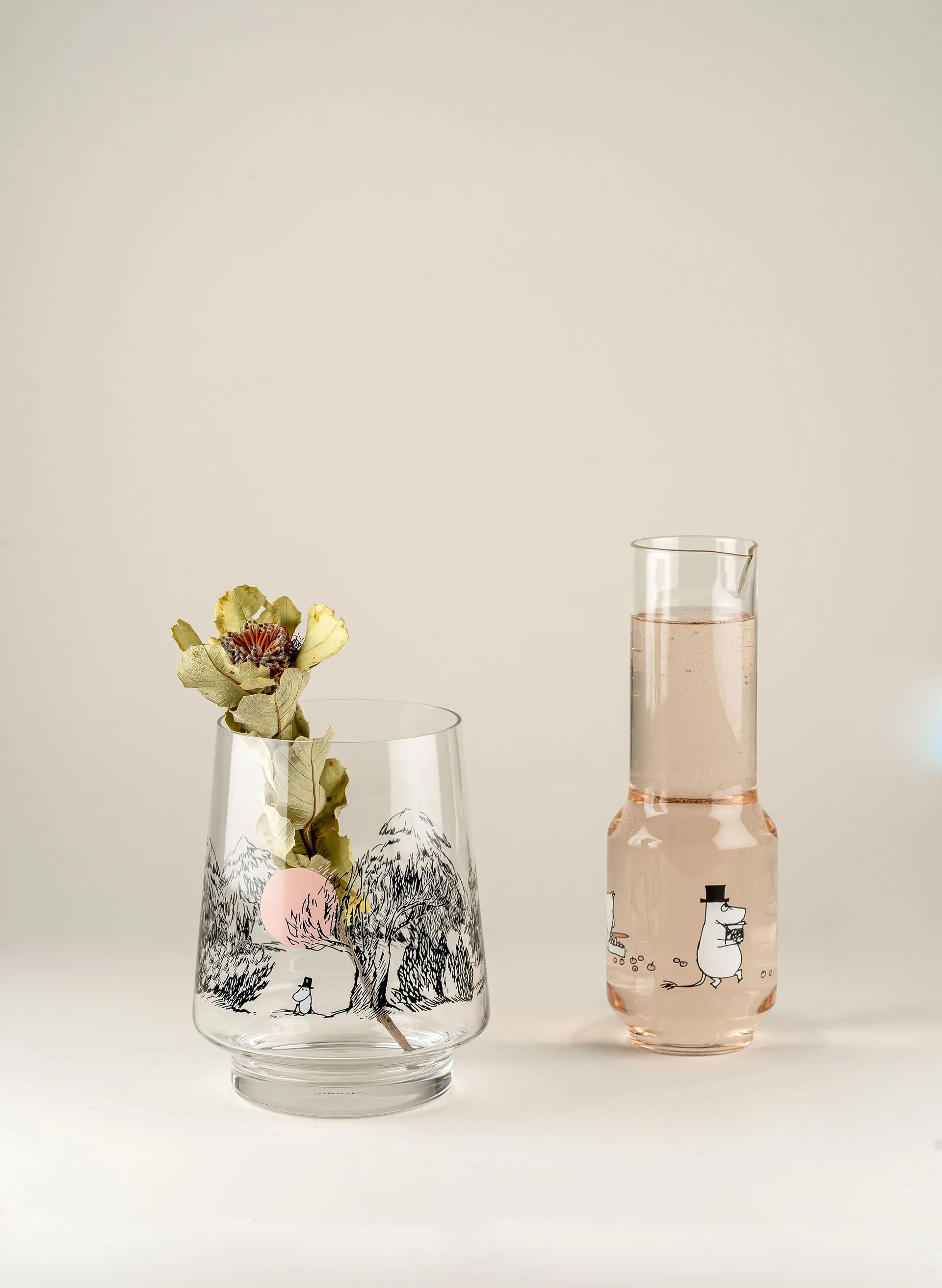 Photophore/Vase Just Wandering 20 cm, Transparent Muurla