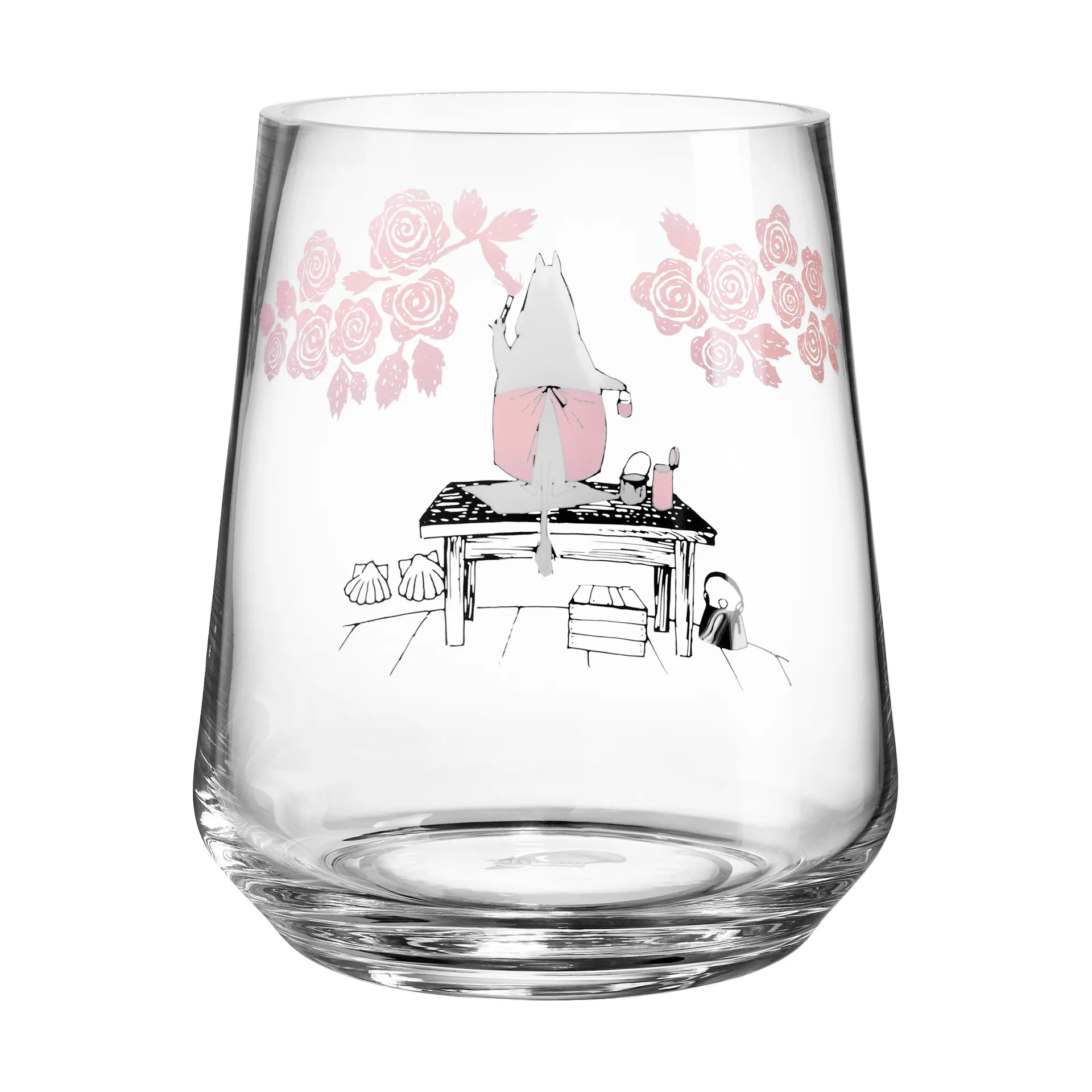 Photophore/vase Moomin Originals 17,5 cm, Roses Muurla