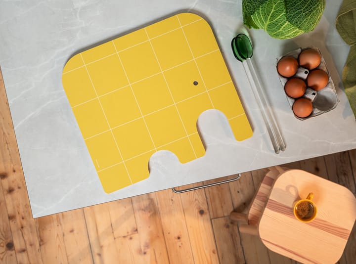 Planche à découper Elephant Chop & Serve L, Yellow Muurla