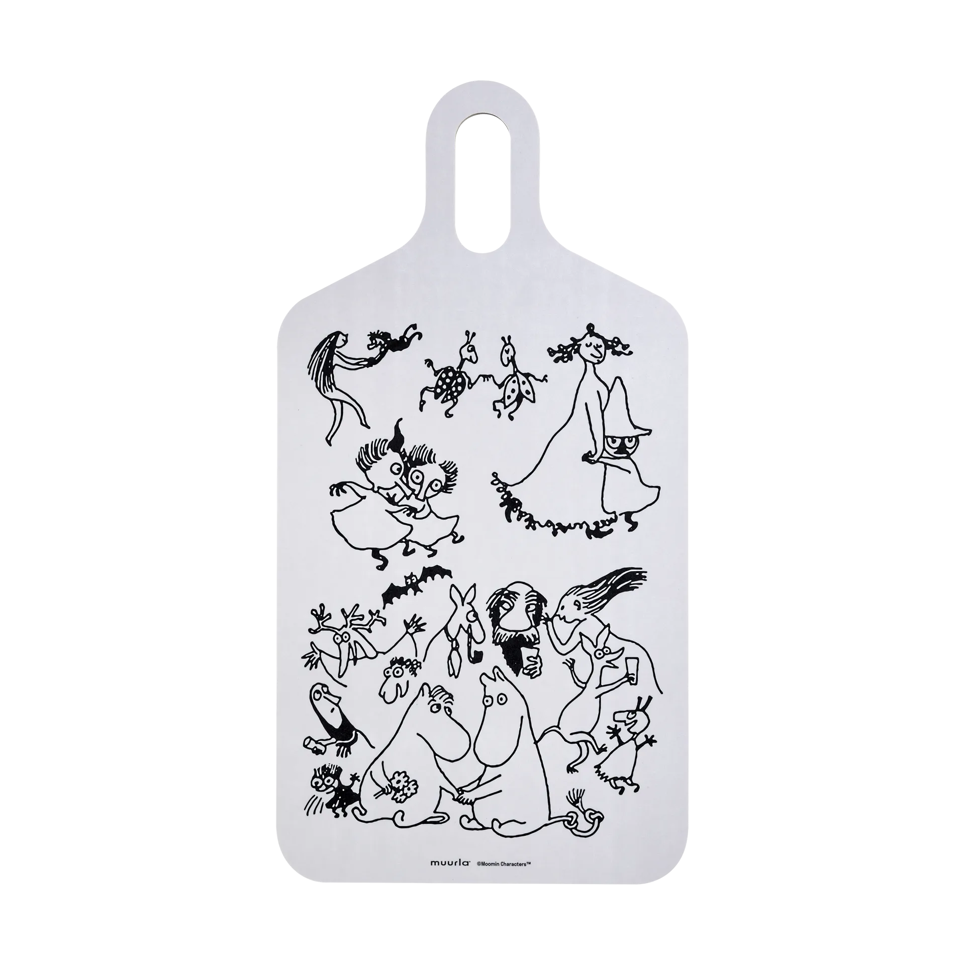 Planche à découper Mumin 80 23x44 cm, Blanc Muurla