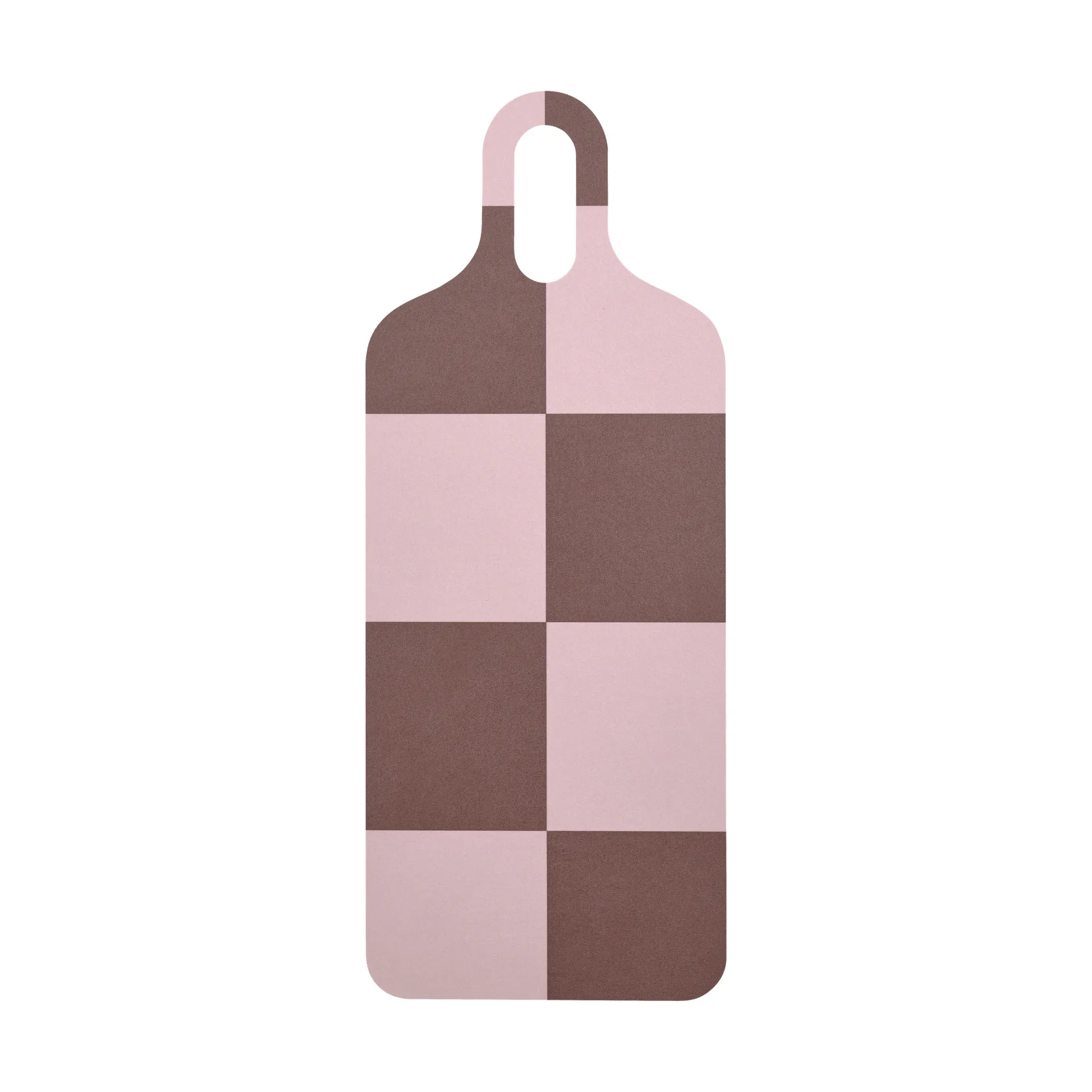 Plateau Checks & Stripes 13x33 cm, Brown-pink-green Muurla