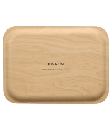 Plateau Checks & Stripes 20x27 cm - Brown-pink - Muurla